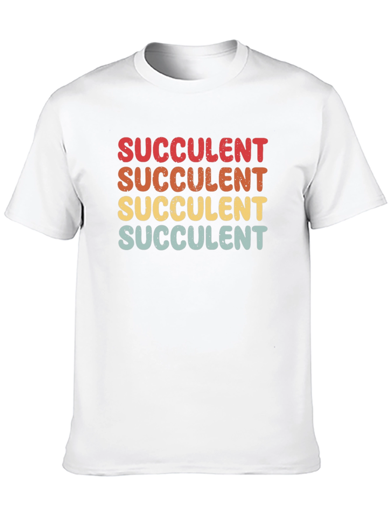 Retro Succulent Graphic Tee - Black