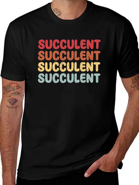 Retro Succulent Graphic Tee - Black
