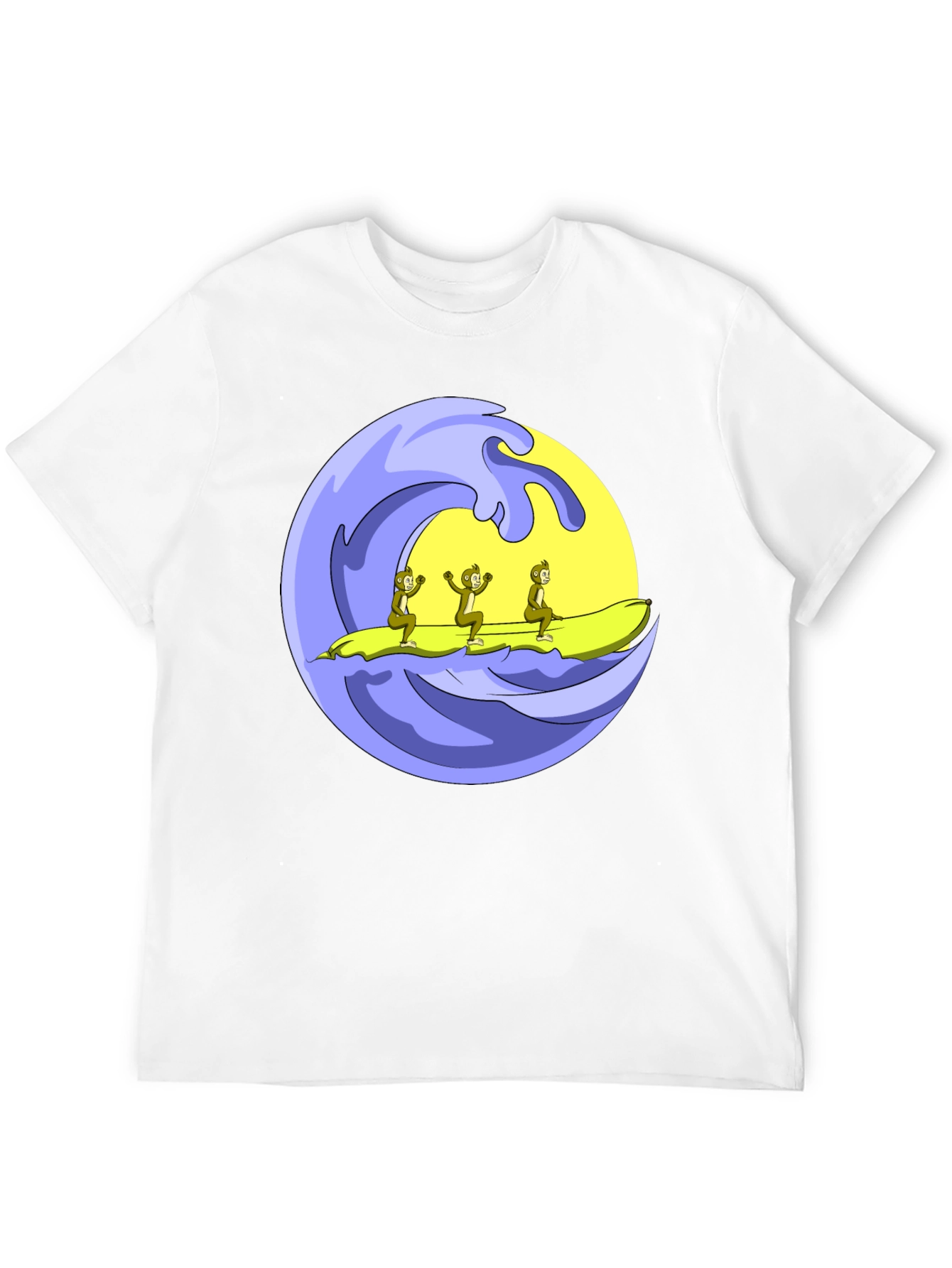 Monkey Banana Boat T-Shirt Funny Graphic Tee