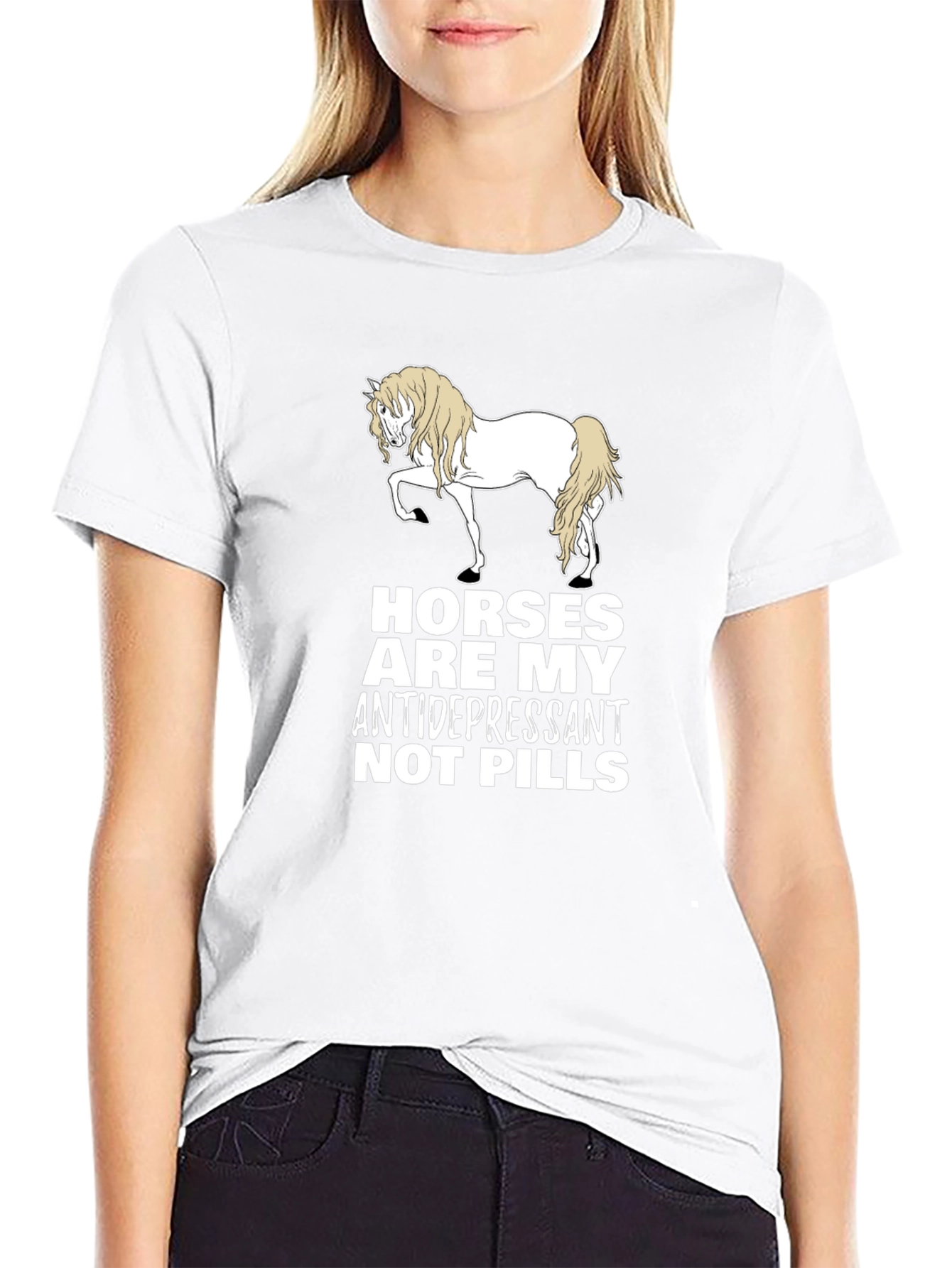 Horses Are My Antidepressant Graphic Tee