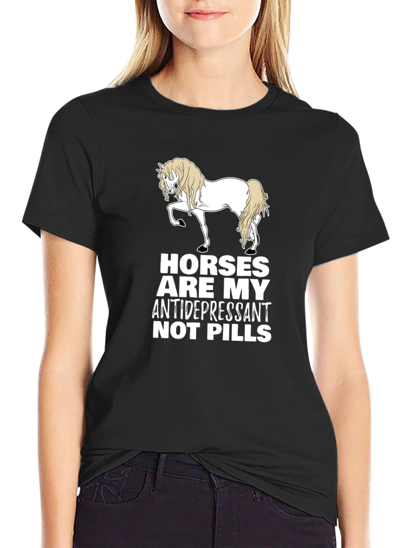 Horses Are My Antidepressant Graphic Tee