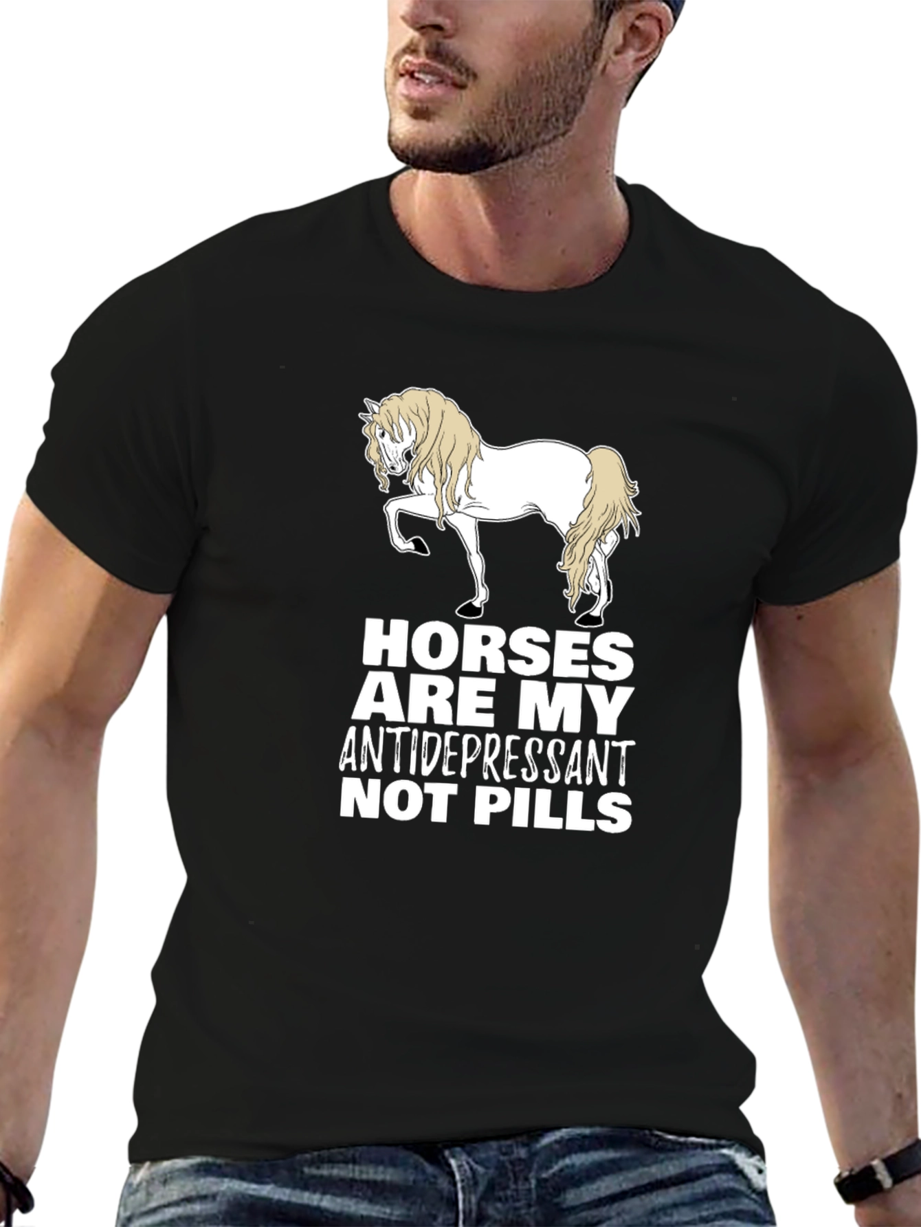 Horses Are My Antidepressant Graphic Tee