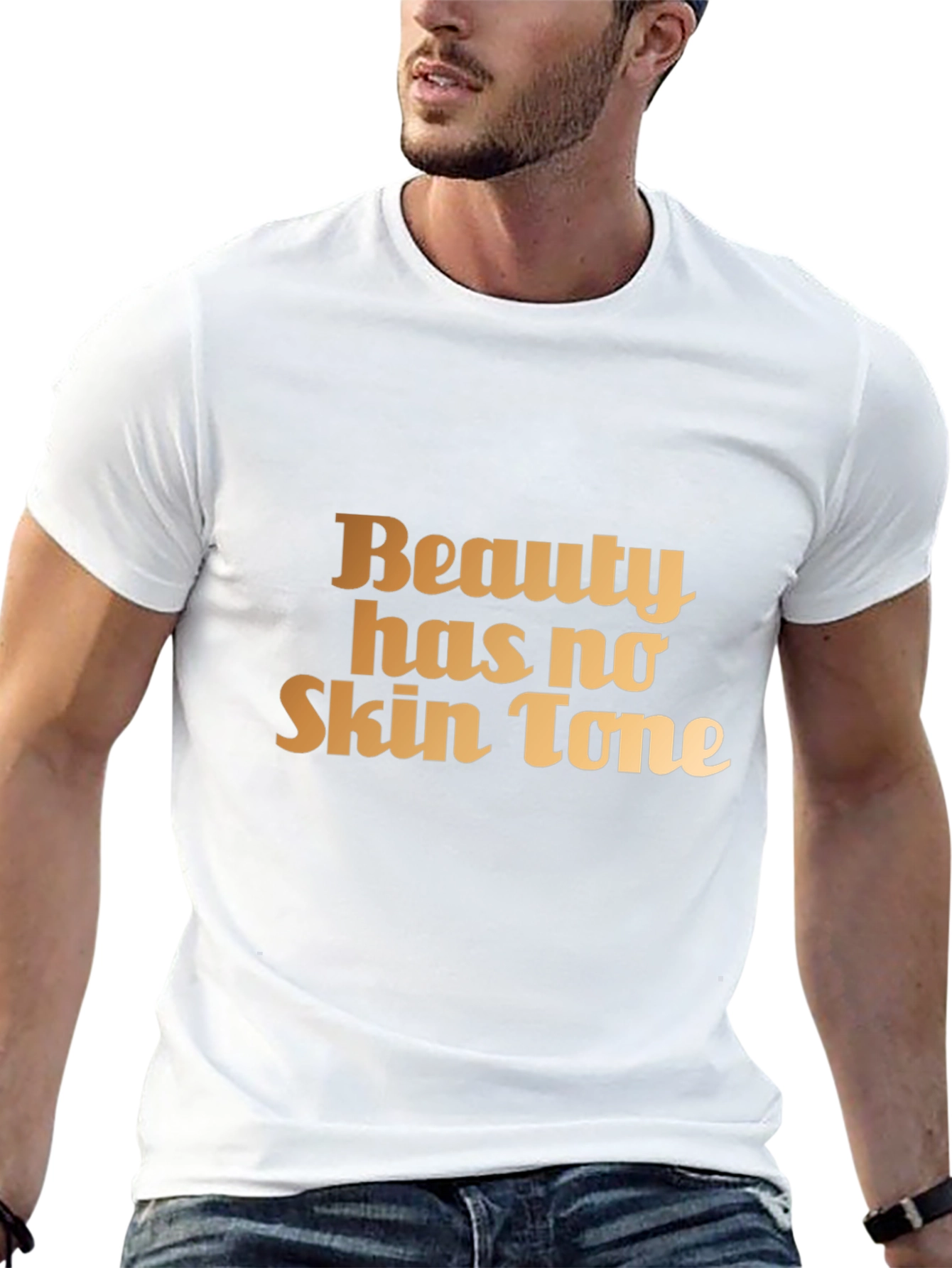 Beauty Has No Skin Tone Black T-Shirt