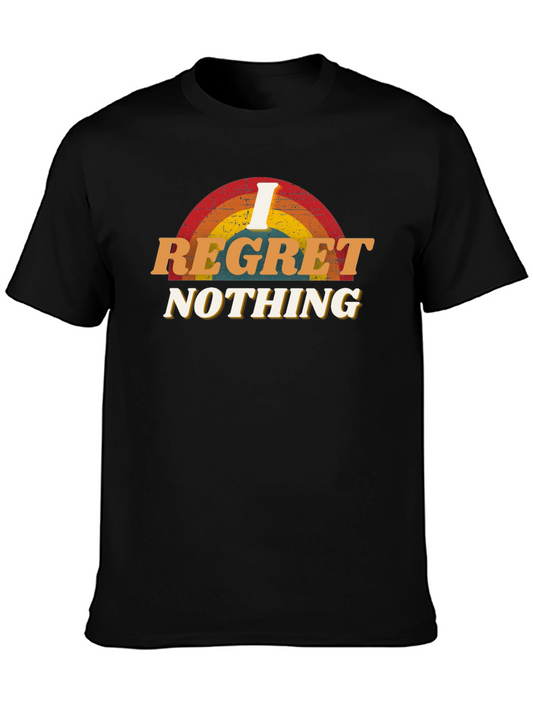 I Regret Nothing Graphic Tee - Black