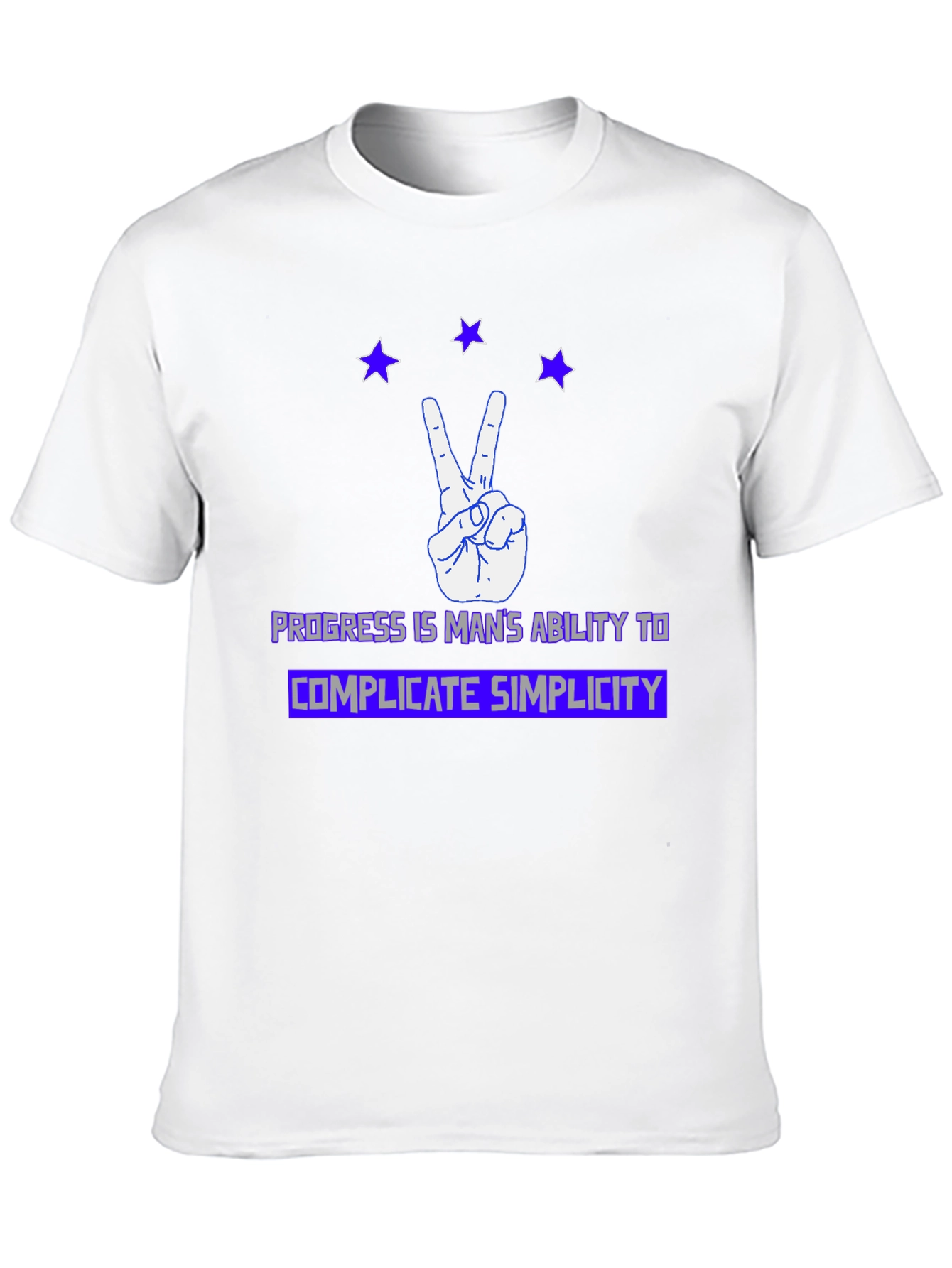 Progress Complicate Simplicity Graphic T-Shirt