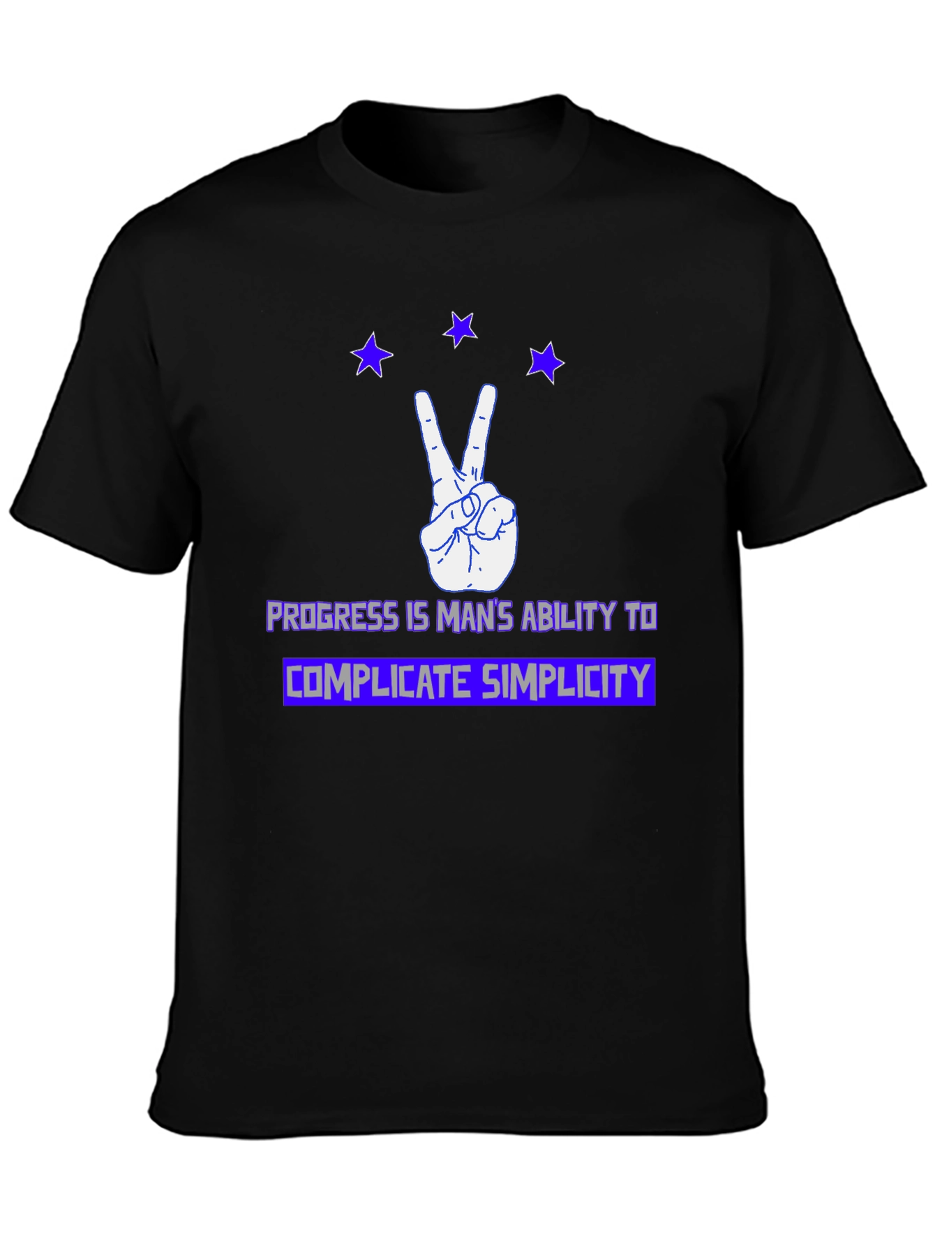 Progress Complicate Simplicity Graphic T-Shirt