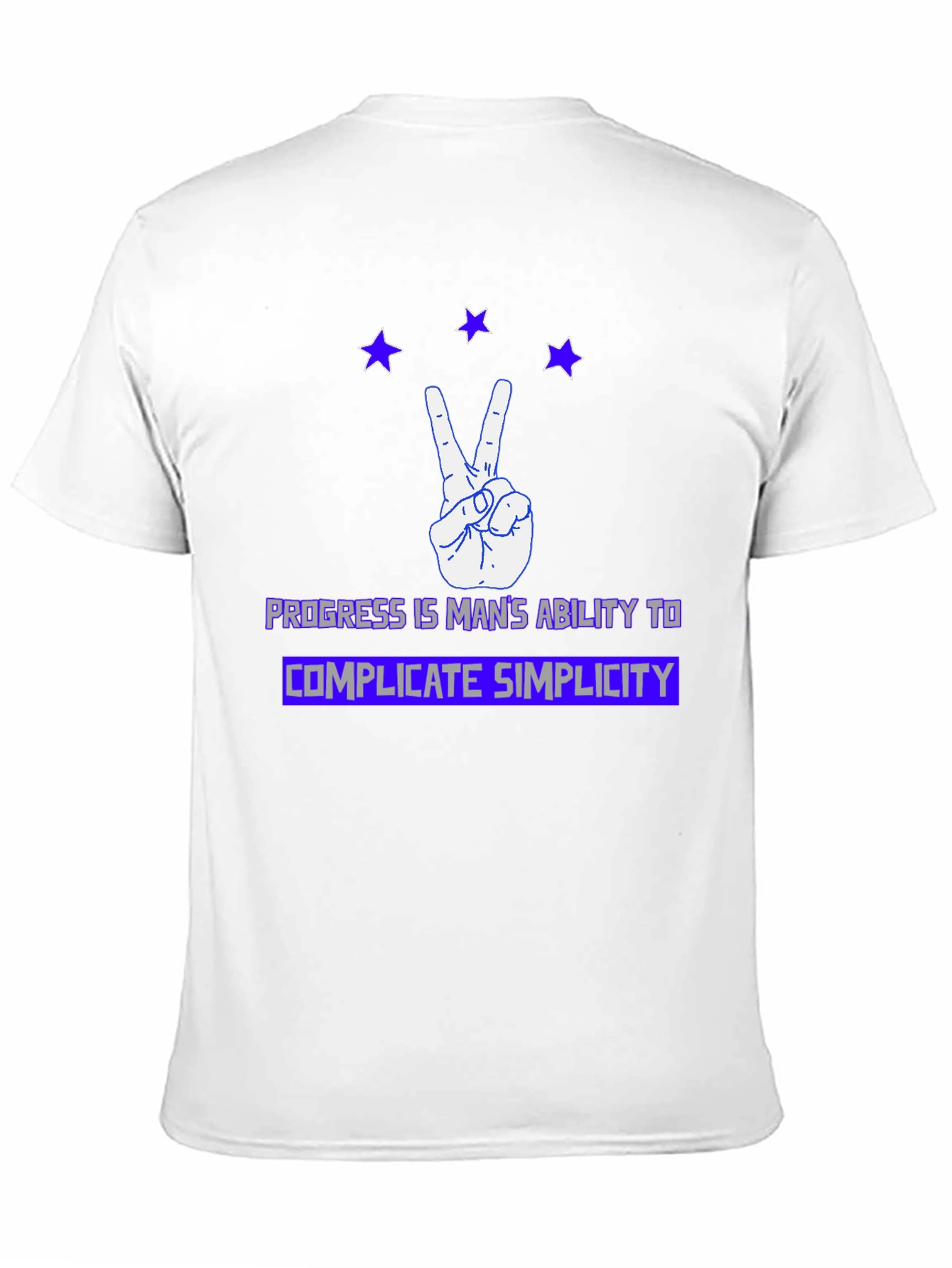 Progress Complicate Simplicity Graphic T-Shirt