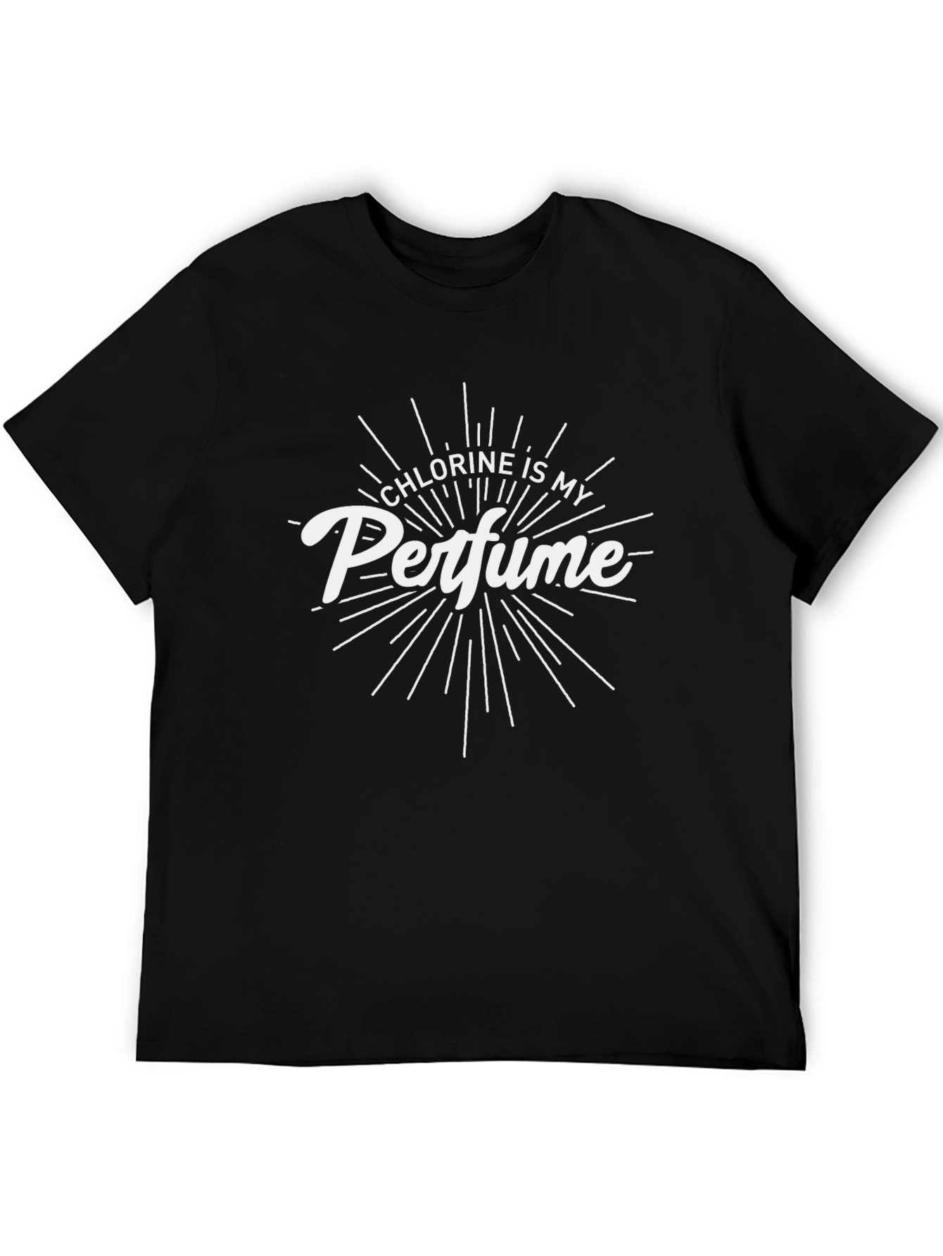 Chlorine is My Perfume Black Graphic T-Shirt