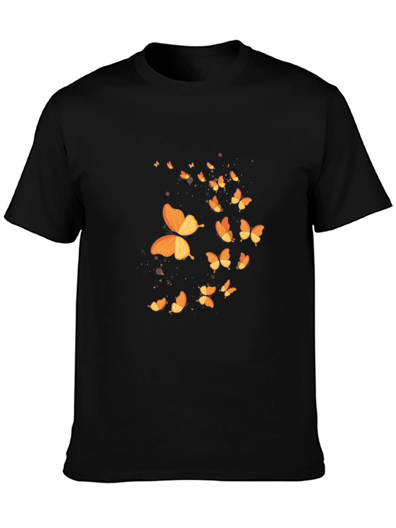 Butterfly Graphic Black T-Shirt