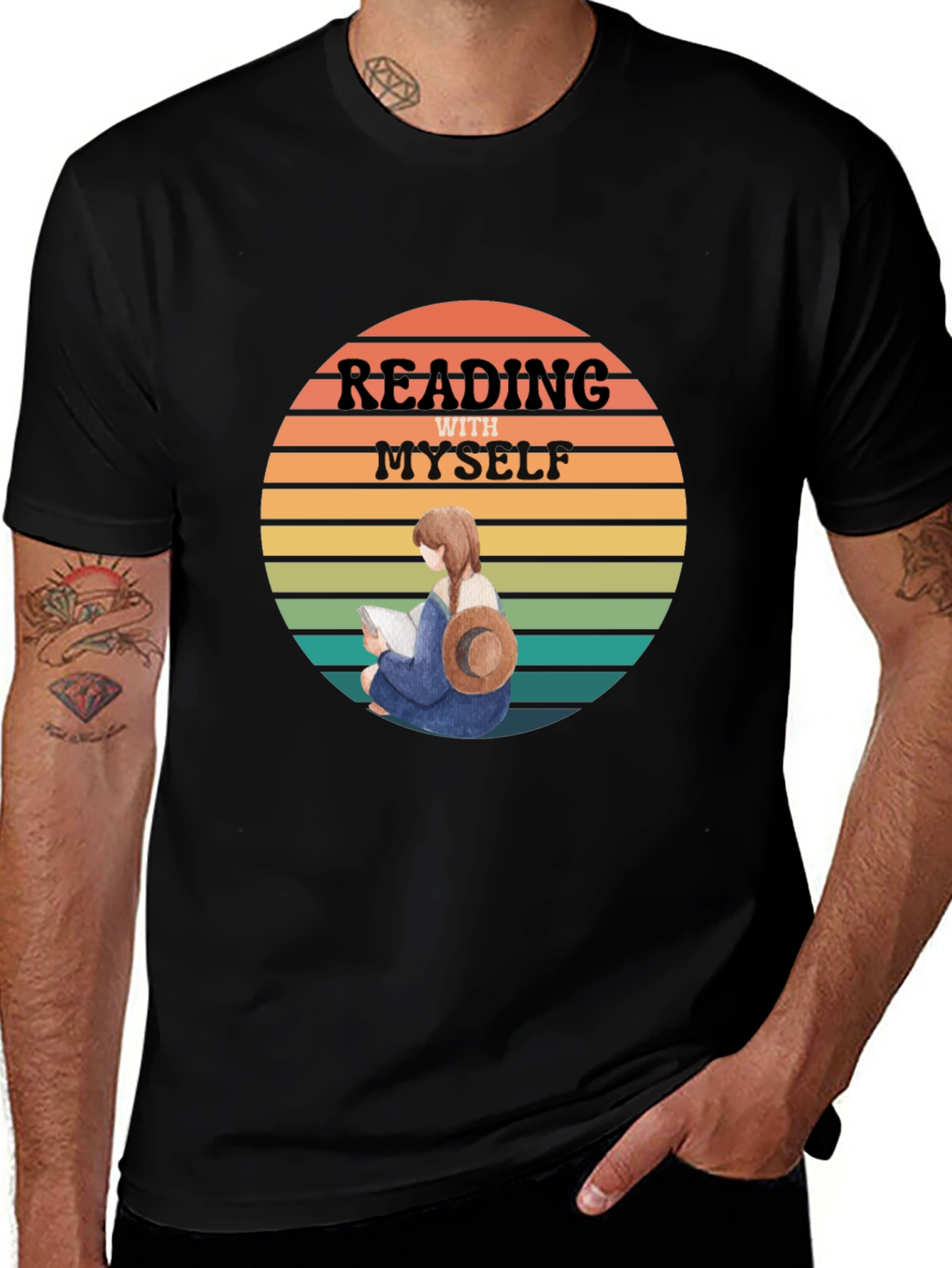 Reading With Myself Graphic Tee - Unisex Soft Cotton