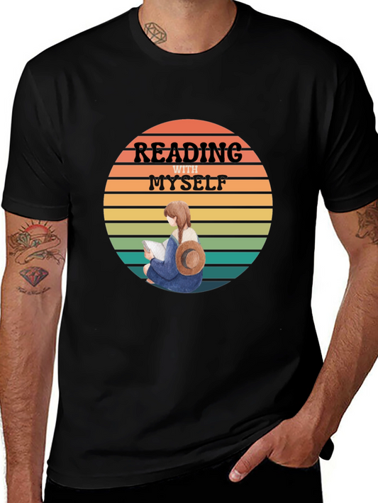 Reading With Myself Graphic Tee - Unisex Soft Cotton