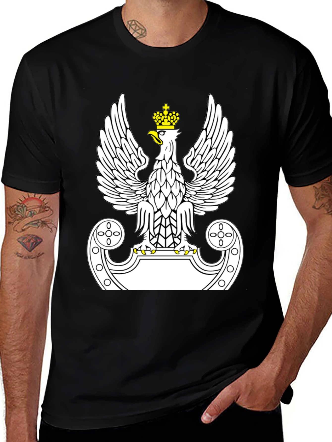 Polish Eagle T-Shirt - Black - Unisex