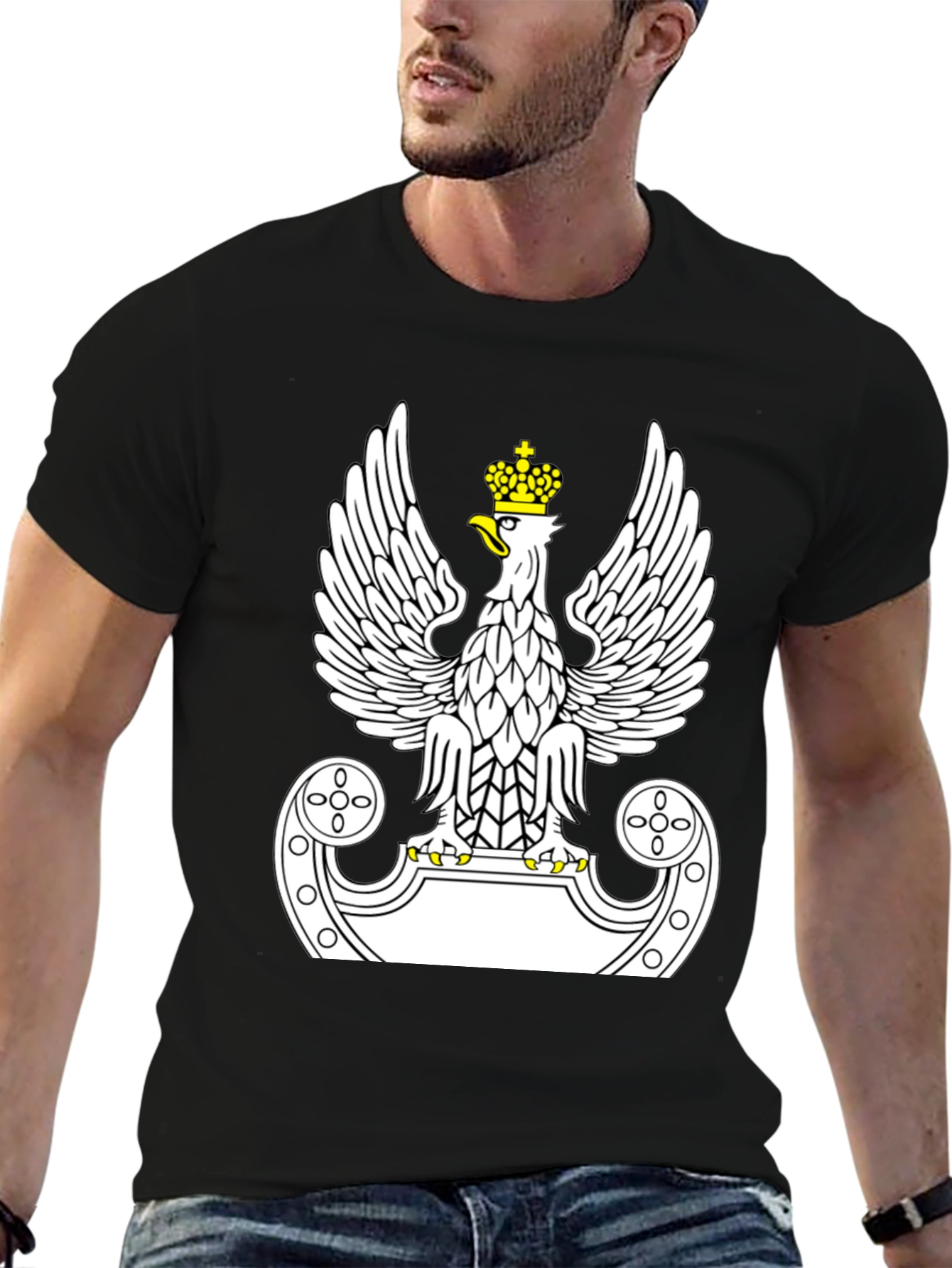 Polish Eagle T-Shirt - Black - Unisex