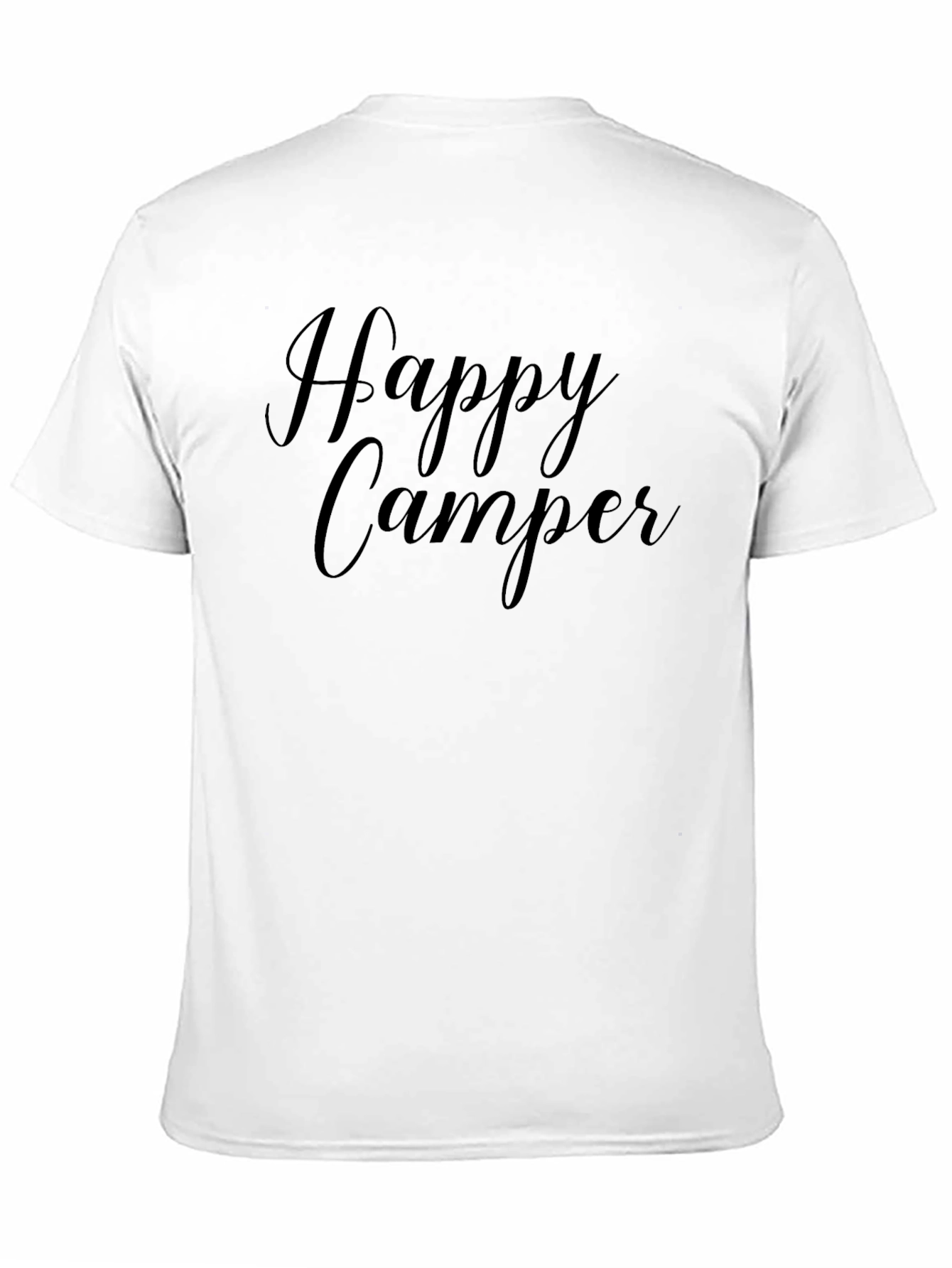 Happy Camper Black Graphic T-Shirt