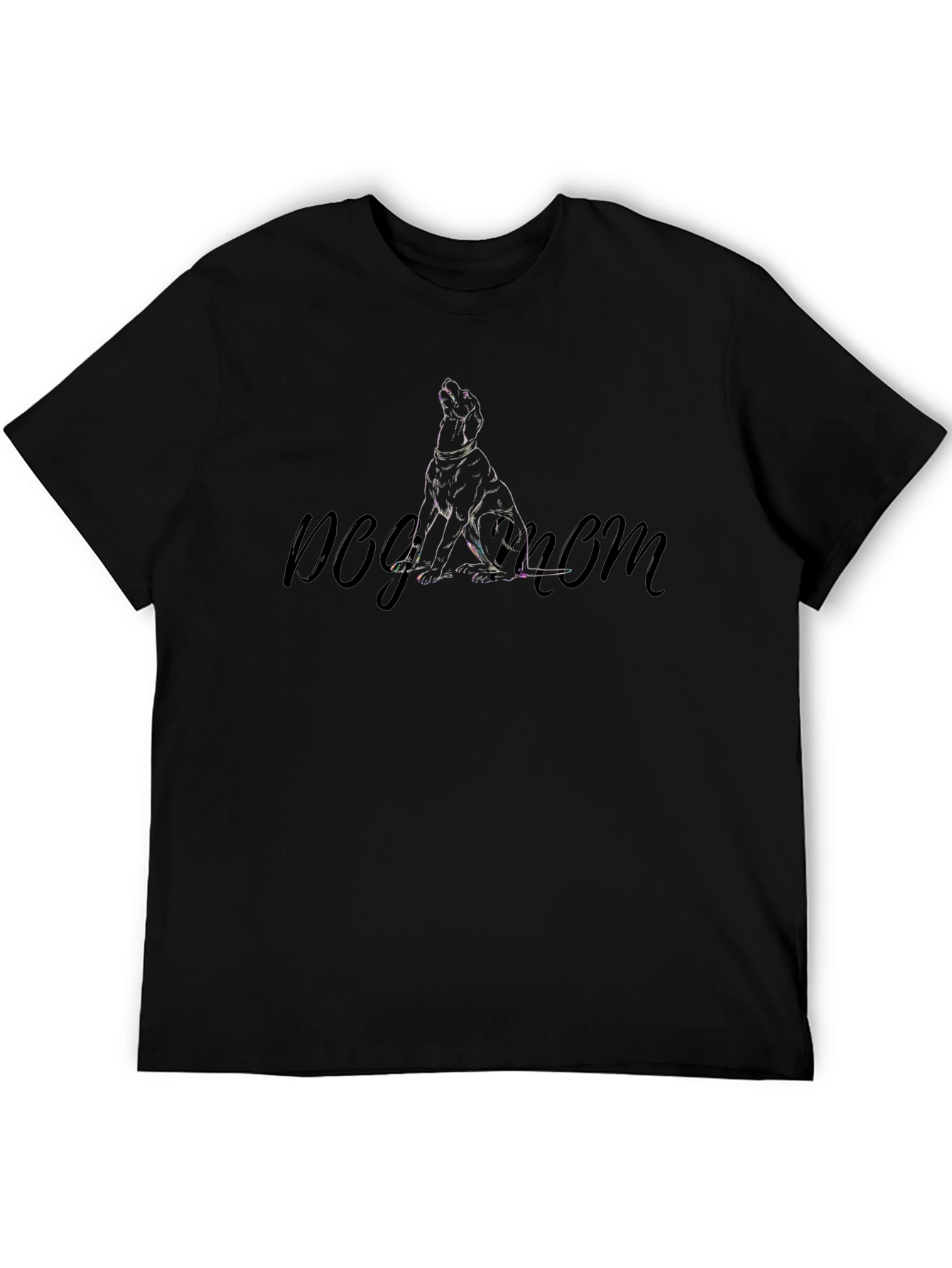 Dog Mom Black T-Shirt