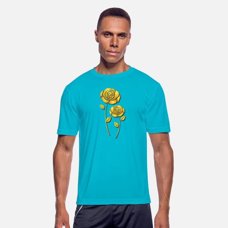Valentine golden roses flower