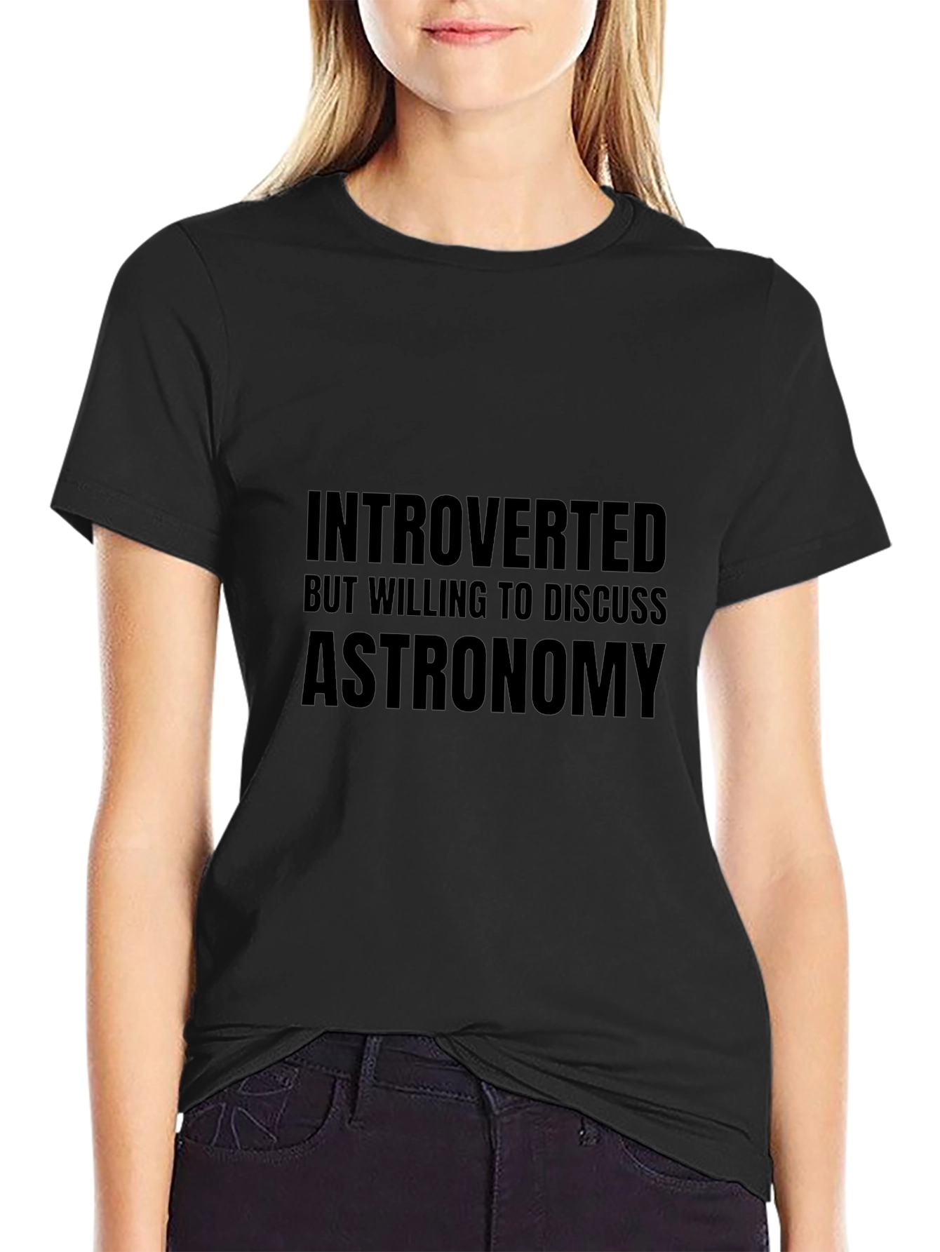 Introverted Astronomy T-Shirt - Black