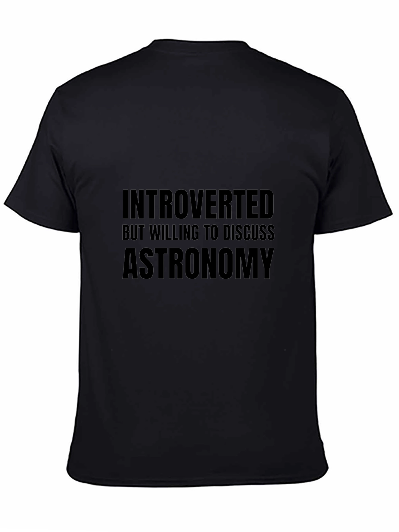 Introverted Astronomy T-Shirt - Black