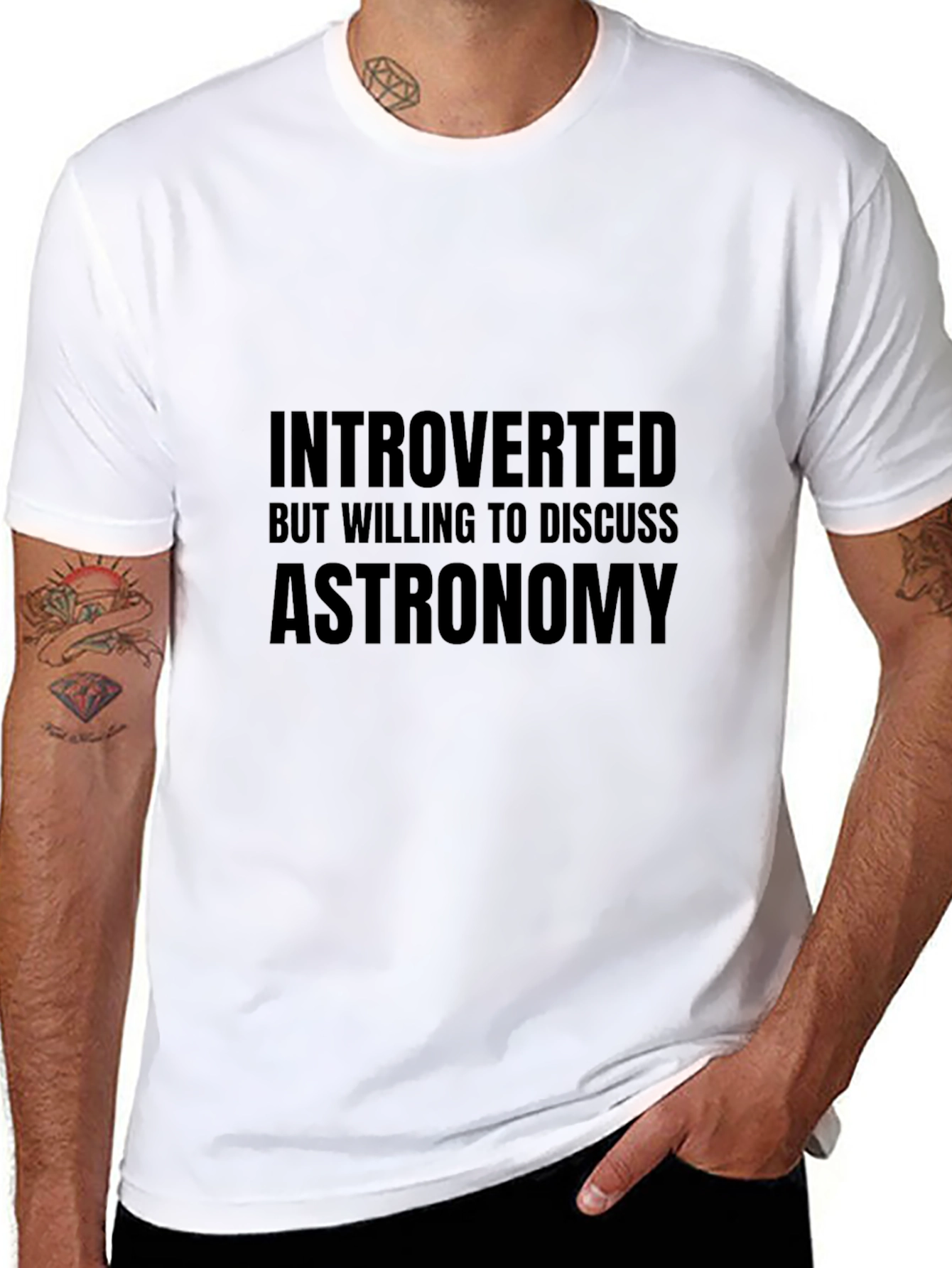 Introverted Astronomy T-Shirt - Black