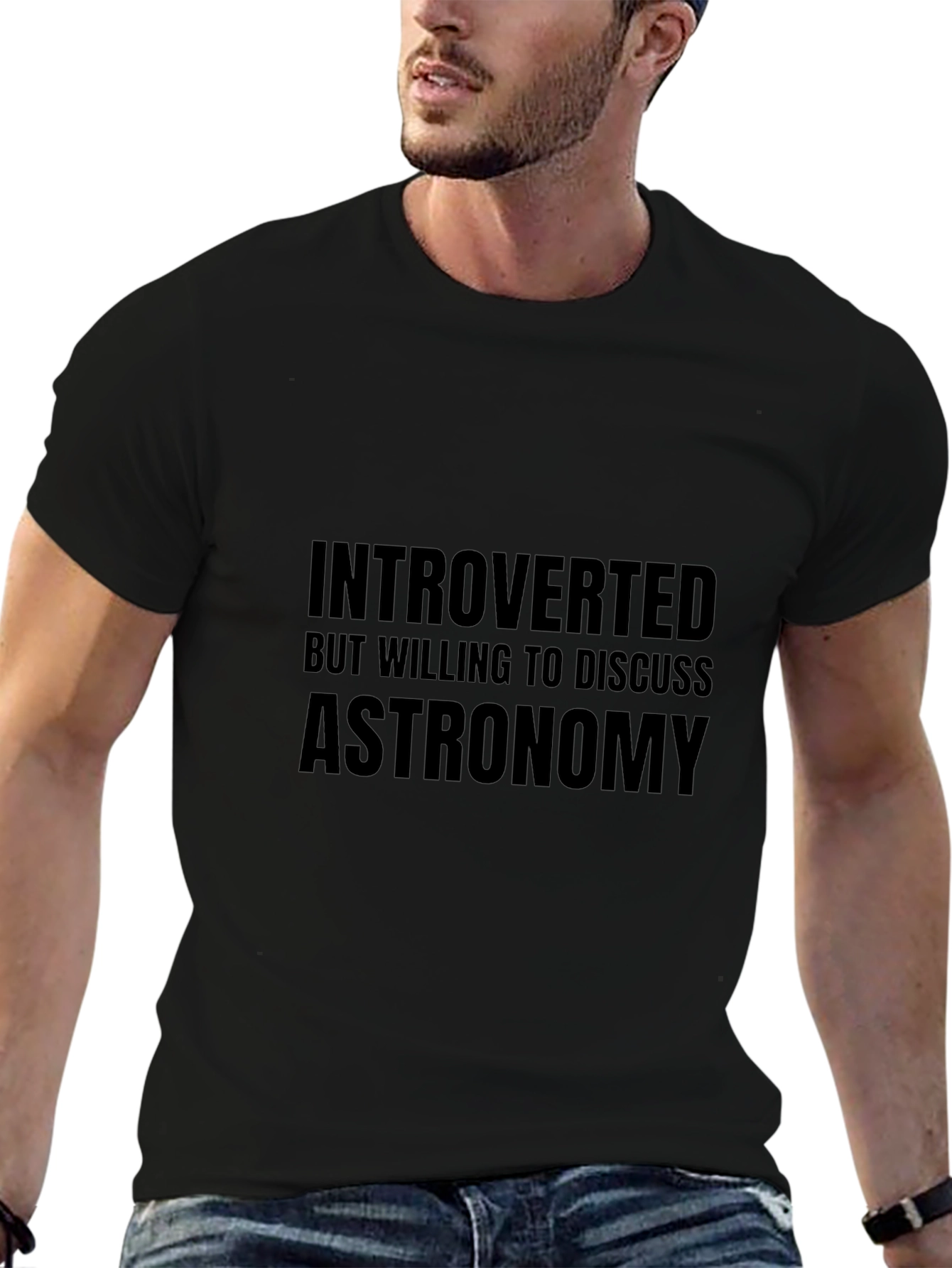 Introverted Astronomy T-Shirt - Black