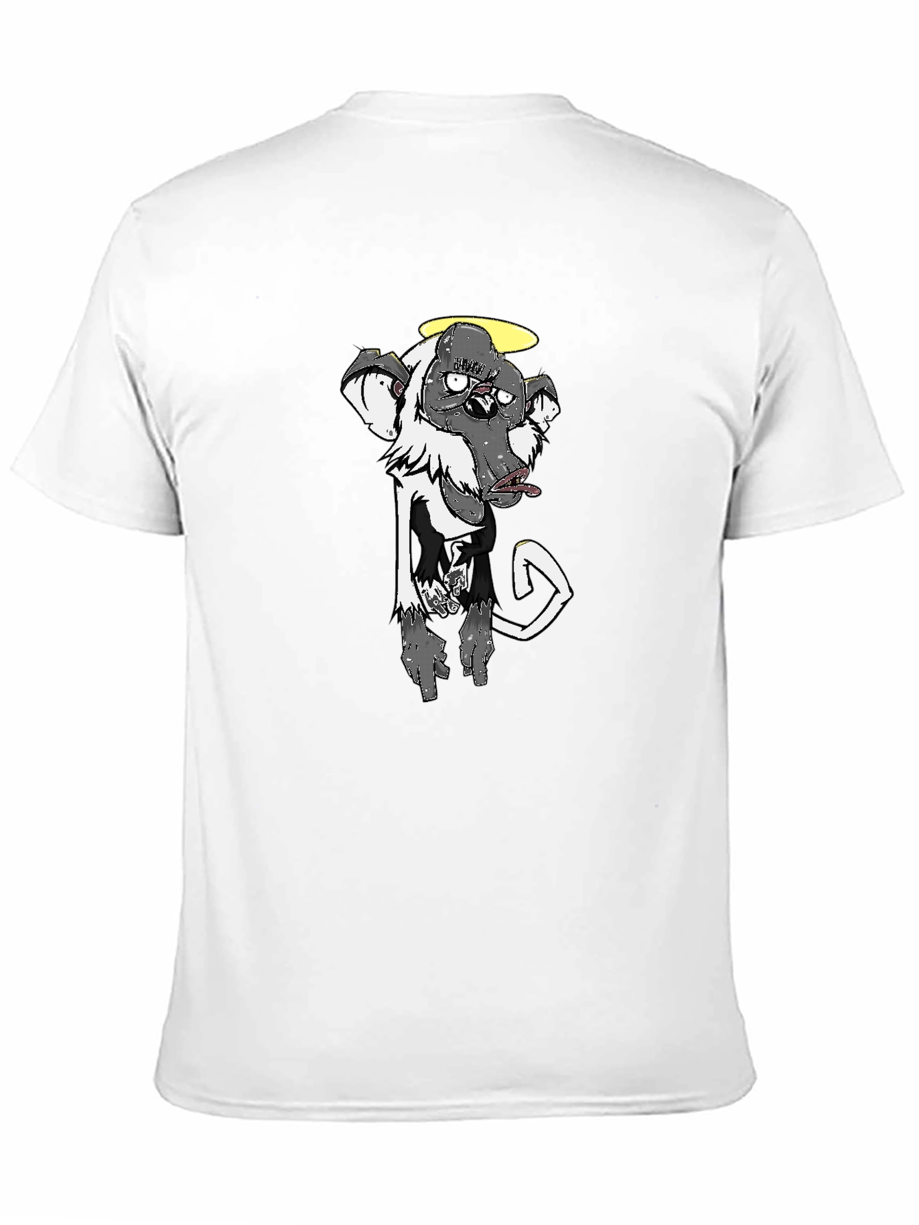 Cool Graphic Tee - Monkey with Halo - Black