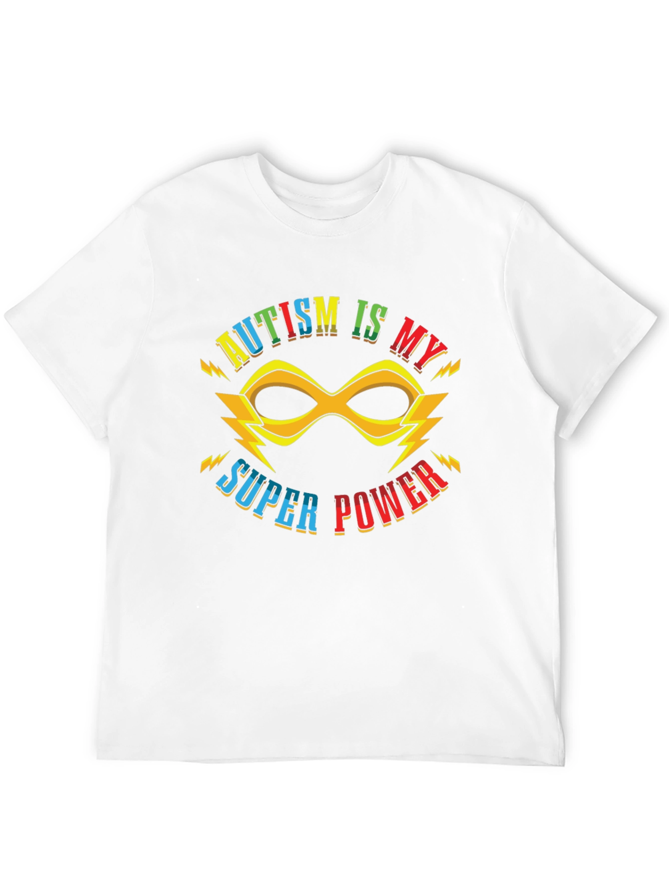 Autism is My Super Power Black T-Shirt
