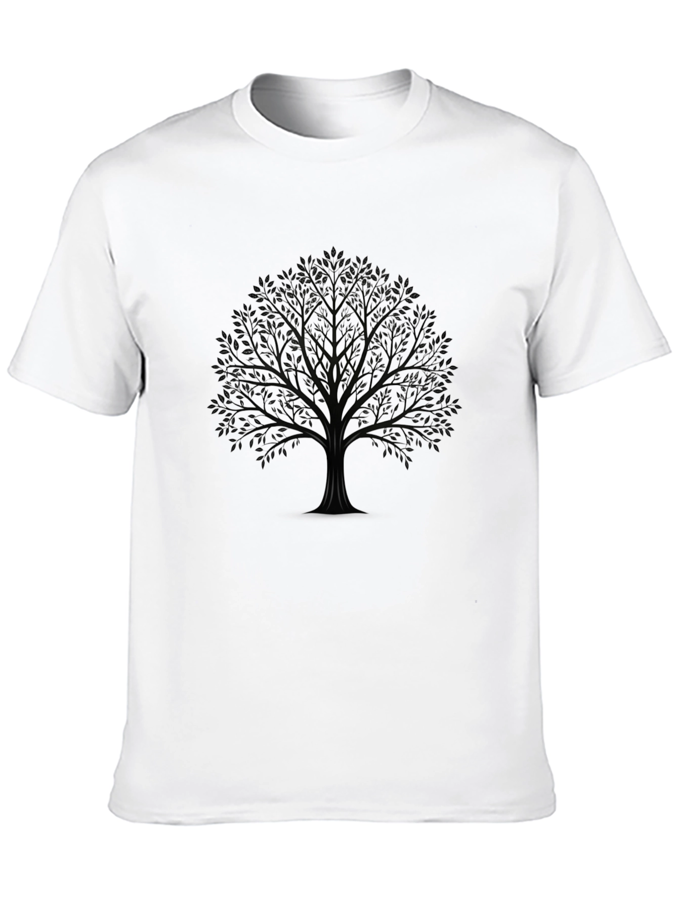 Mens Black Tree Graphic T-Shirt