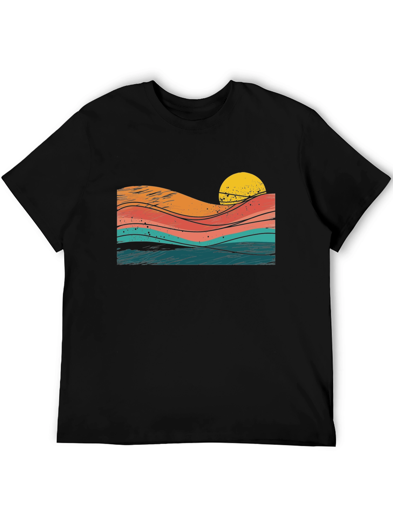 Retro Sunset Wave T-Shirt