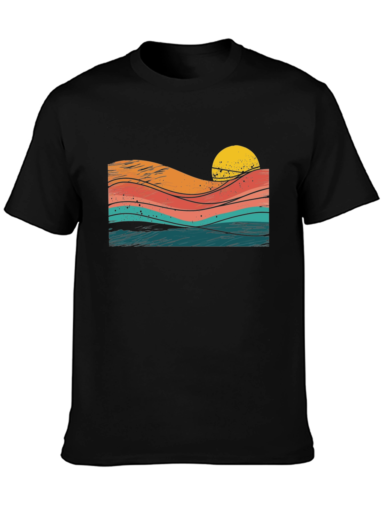 Retro Sunset Wave T-Shirt