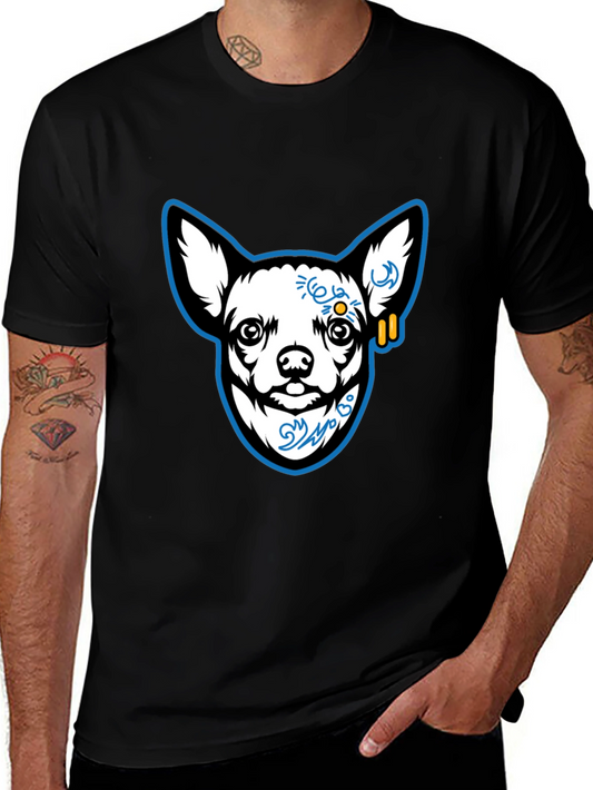 Cool Chihuahua Graphic Black T-Shirt