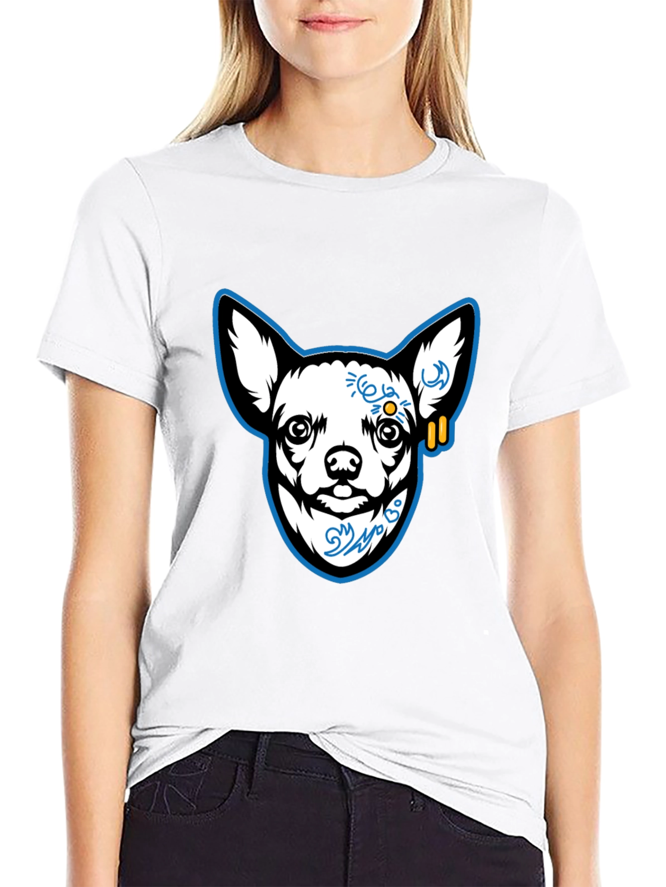 Cool Chihuahua Graphic Black T-Shirt
