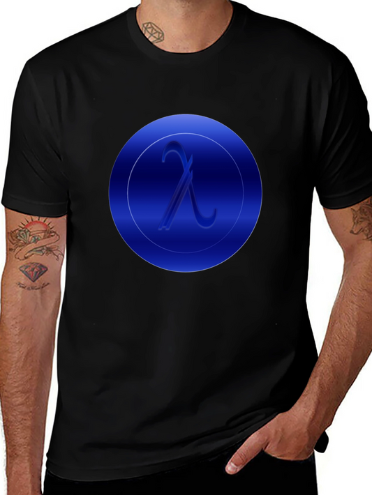 Lambda Symbol Graphic Tee - Modern Minimalist Design