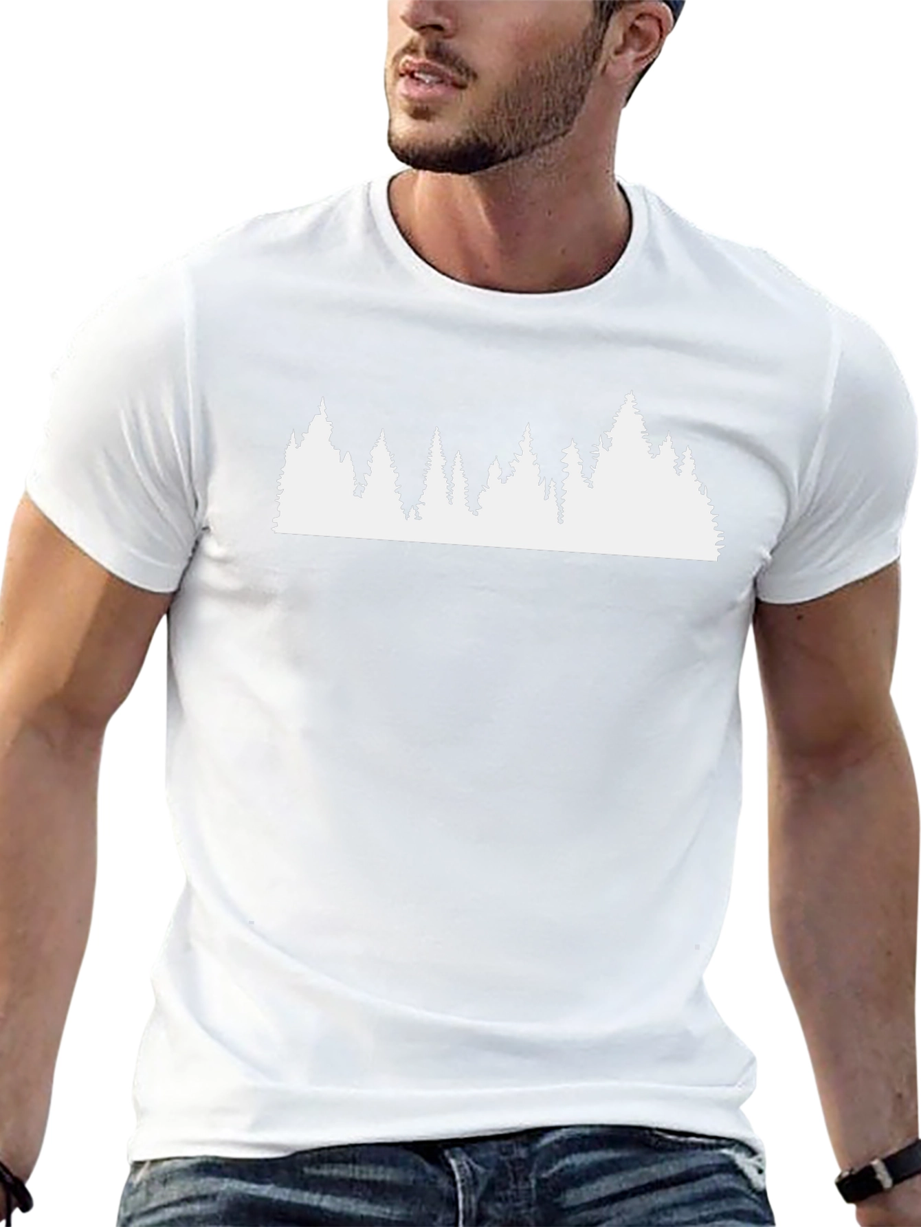 Nature Inspired Graphic Tee - Black