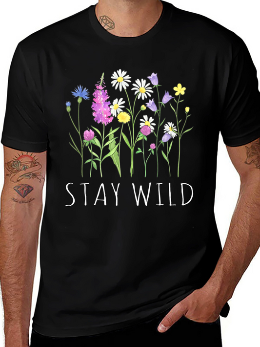 Stay Wild Floral Graphic Tee