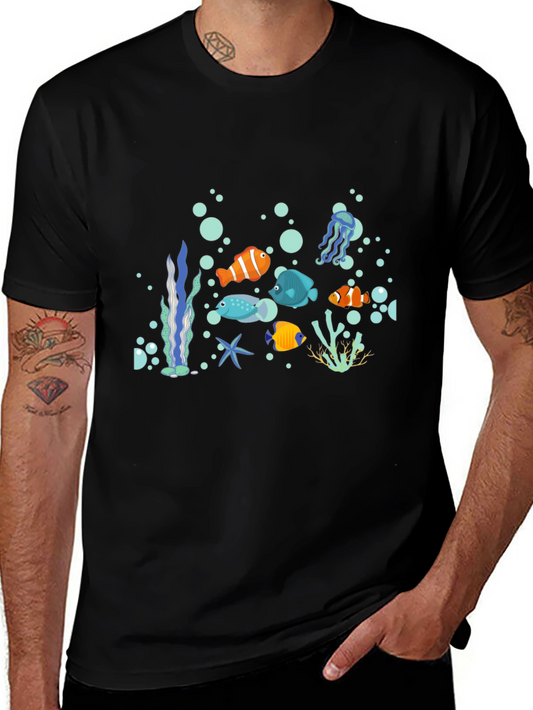 Ocean Life Graphic Print Tee