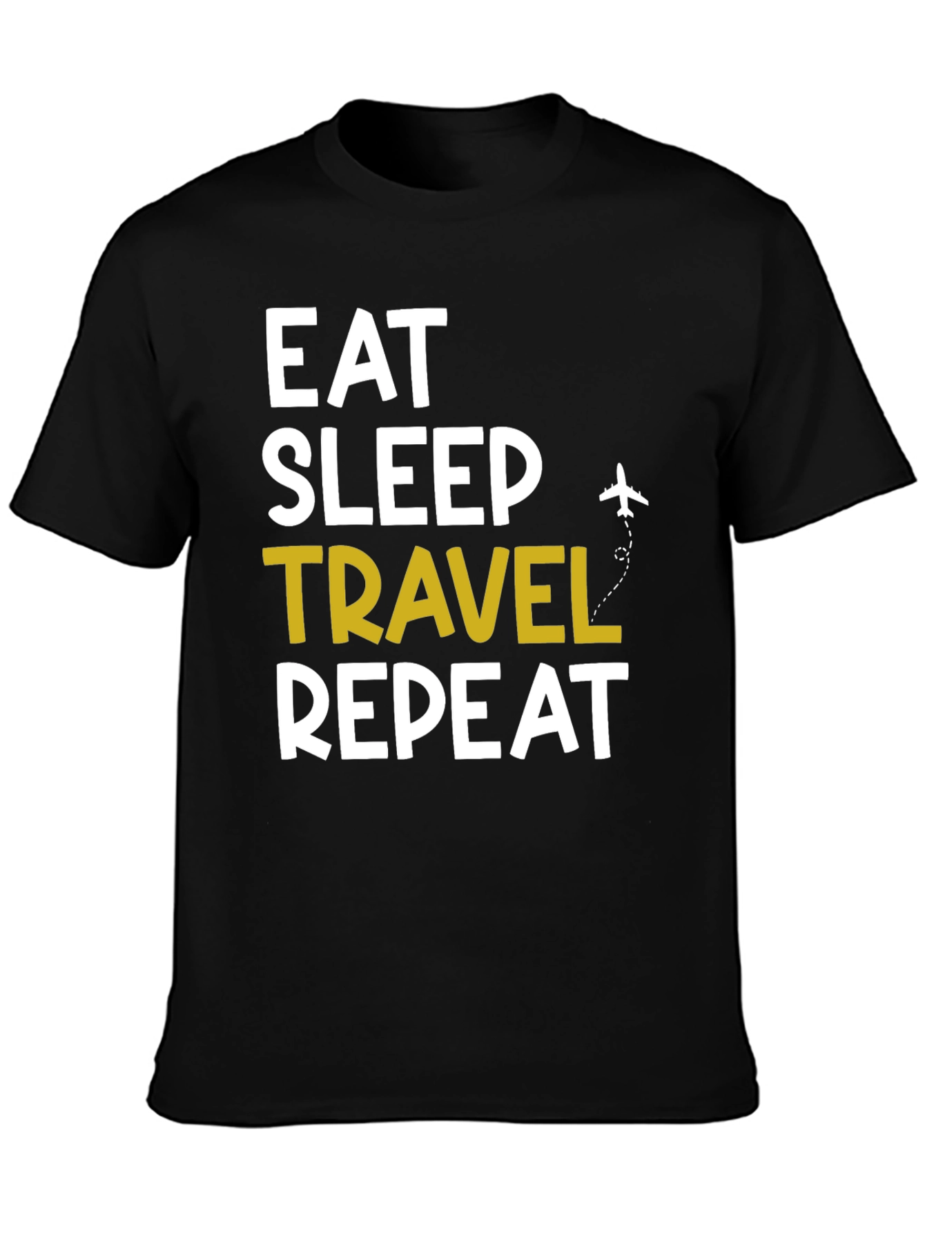 Eat Sleep Travel Repeat Graphic Tee