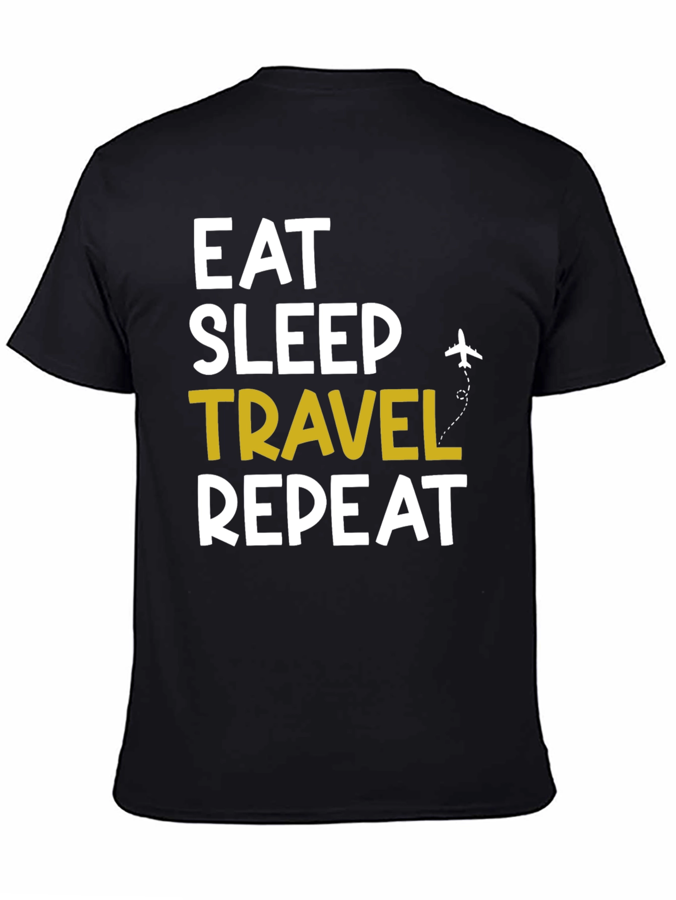 Eat Sleep Travel Repeat Graphic Tee