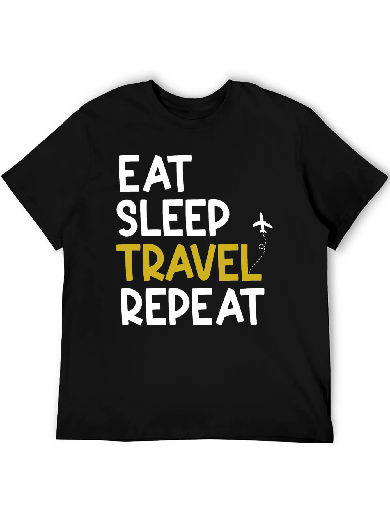 Eat Sleep Travel Repeat Graphic Tee