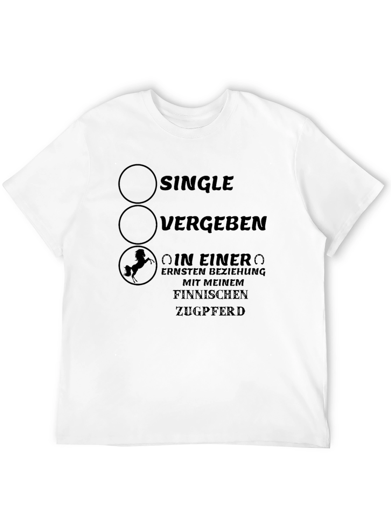 Single Vergben Finnish Horse T-Shirt