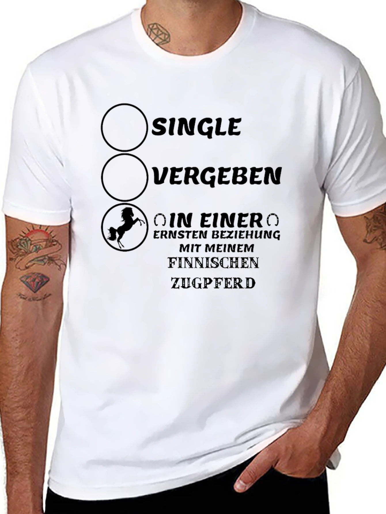 Single Vergben Finnish Horse T-Shirt