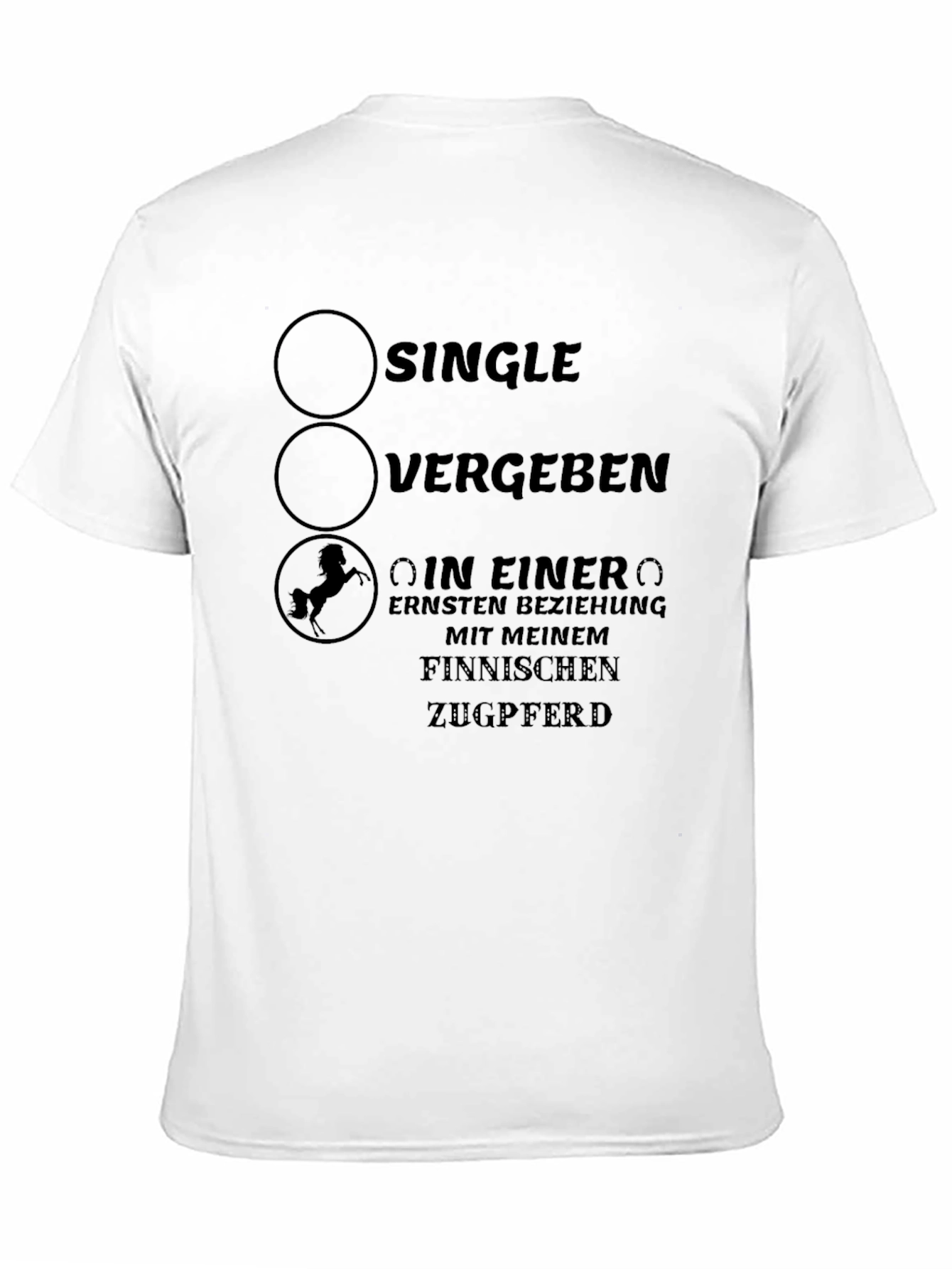Single Vergben Finnish Horse T-Shirt