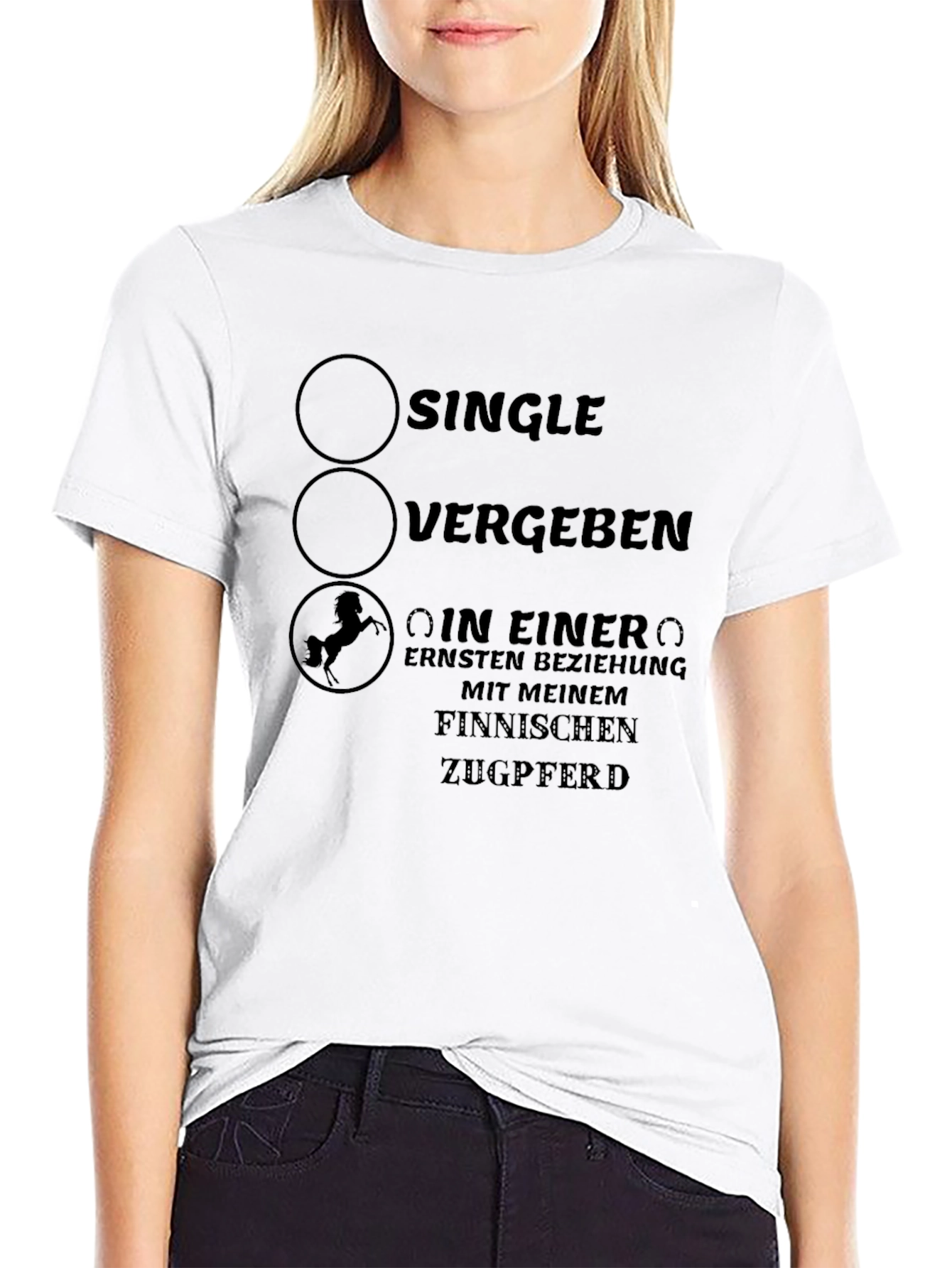 Single Vergben Finnish Horse T-Shirt