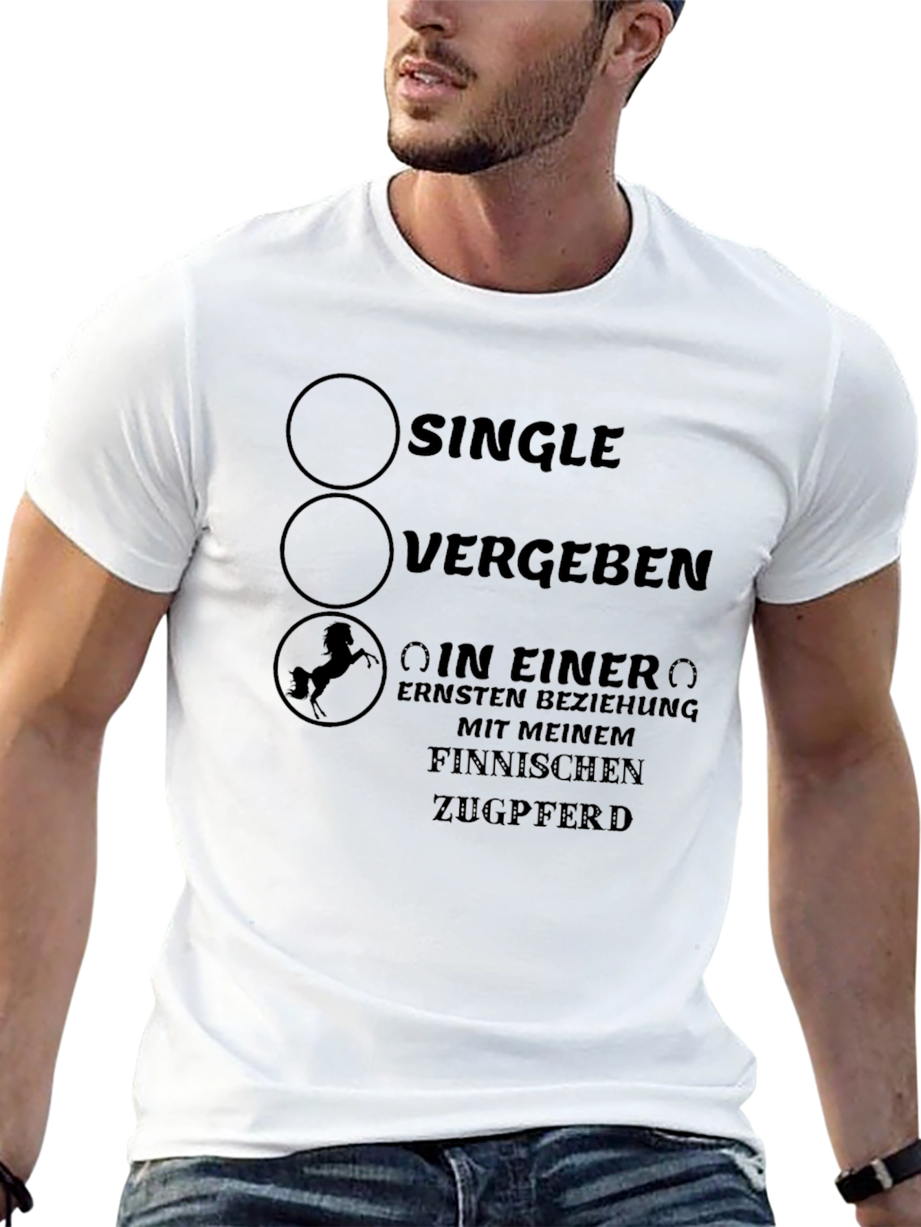 Single Vergben Finnish Horse T-Shirt