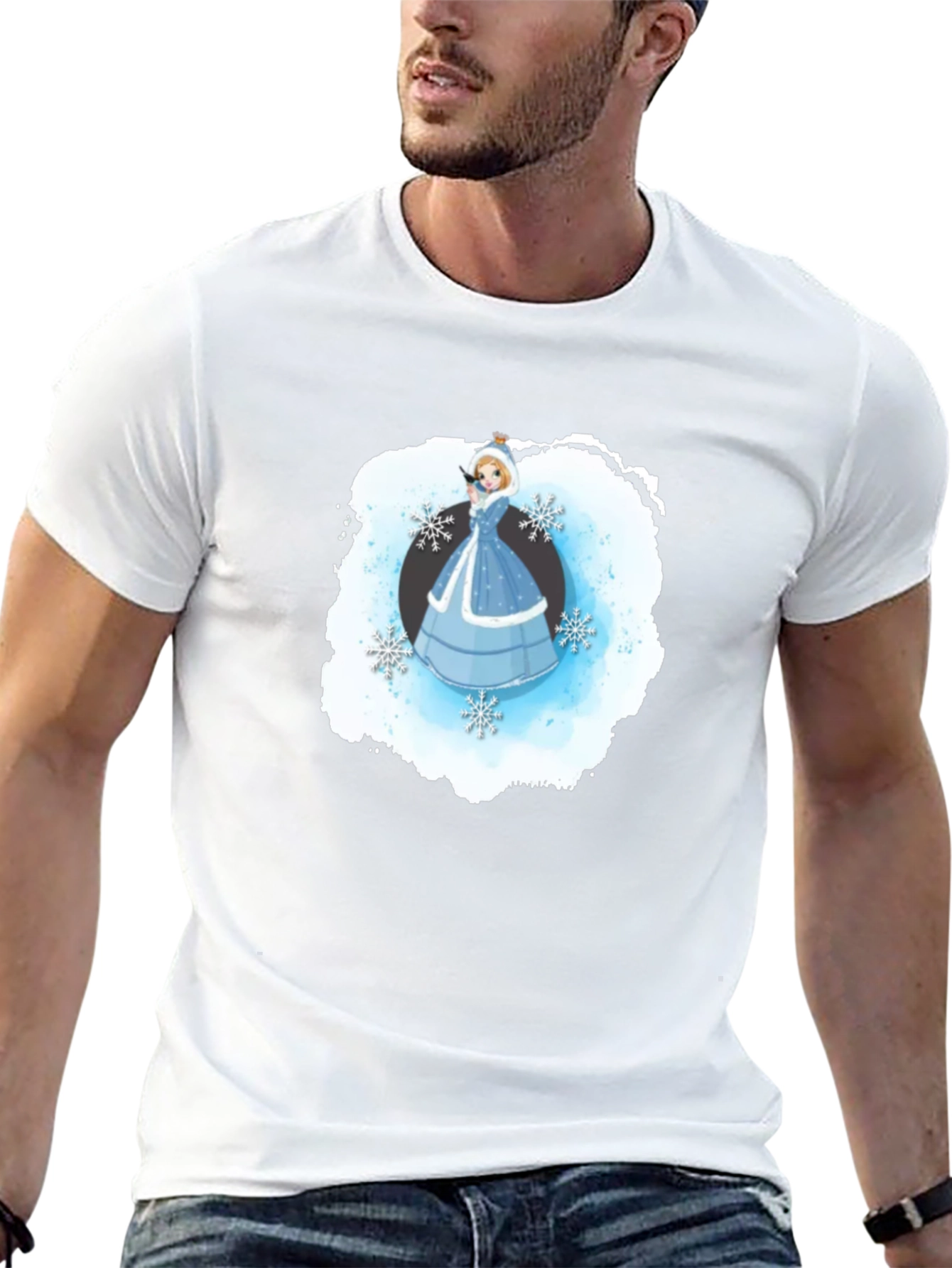 Winter Princess T-Shirt Black Cotton Blend