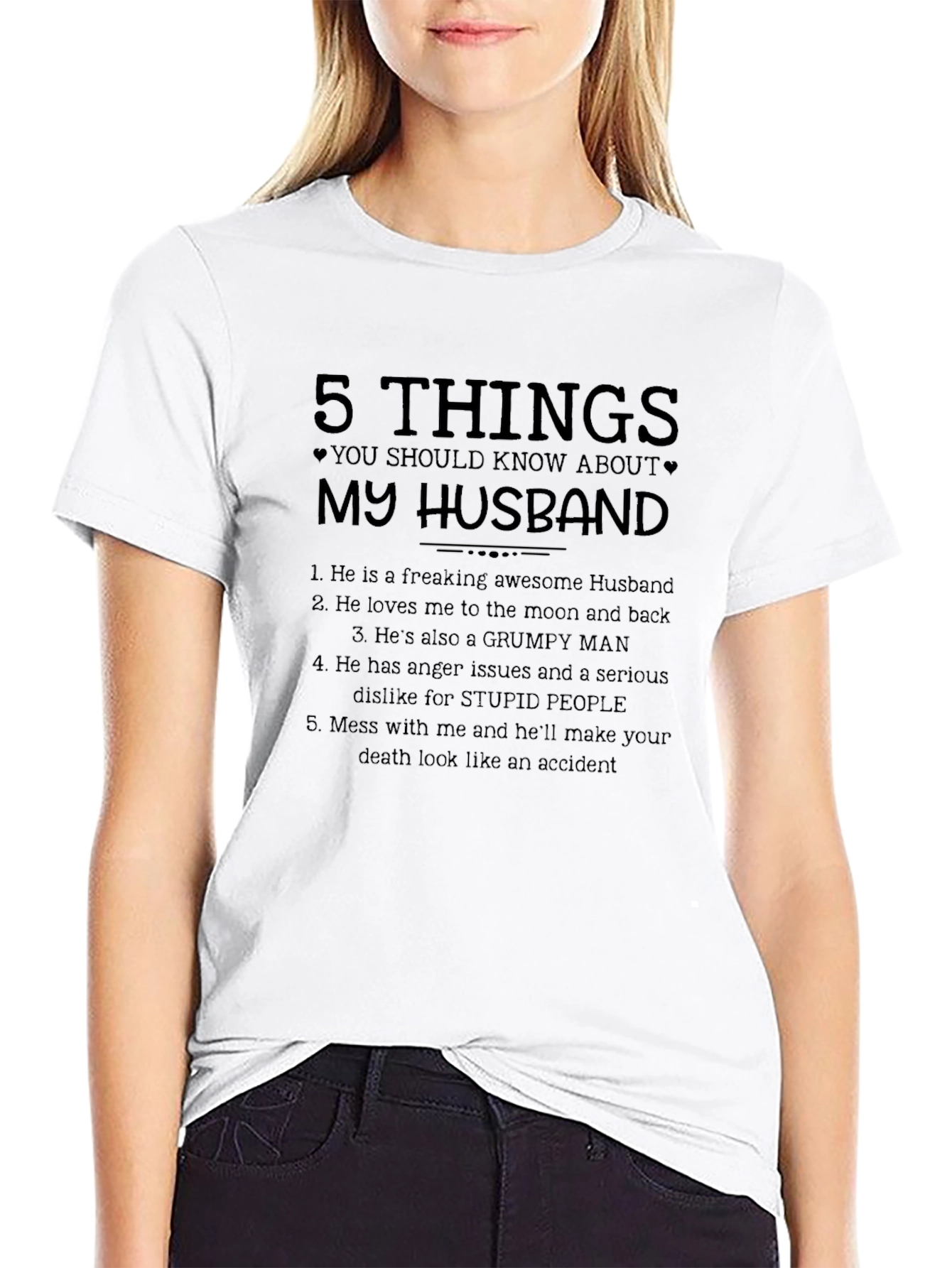 5 Things You Should Know About My Husband T-Shirt