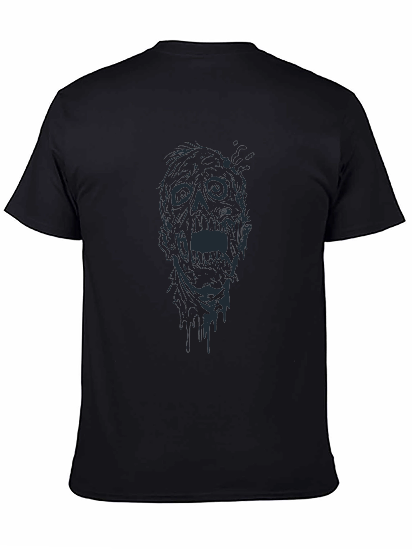 Zombie Graphic Tee - Black Horror T-Shirt