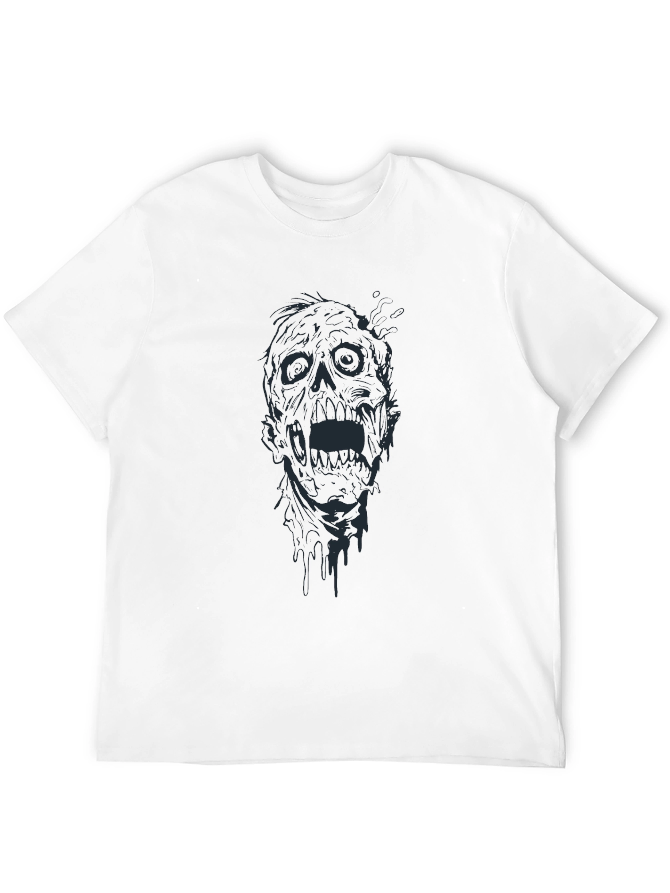 Zombie Graphic Tee - Black Horror T-Shirt