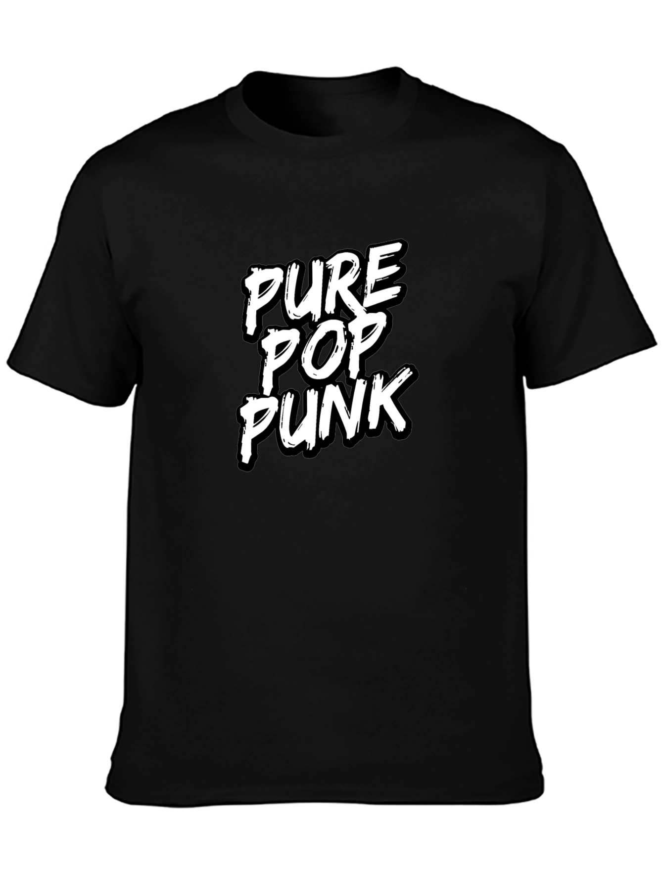 Pure Pop Punk Black Graphic Tee