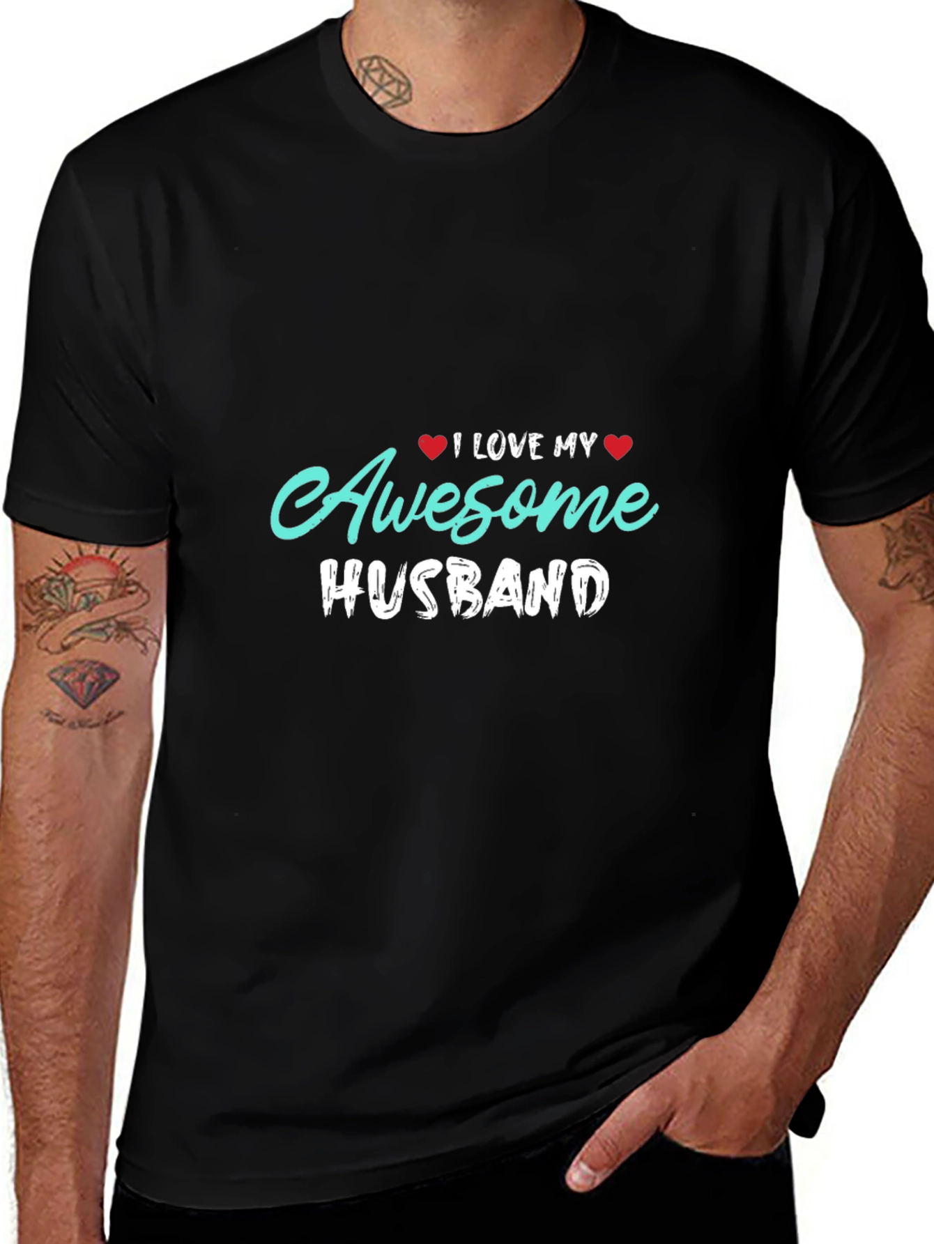 I Love My Awesome Husband Graphic Tee