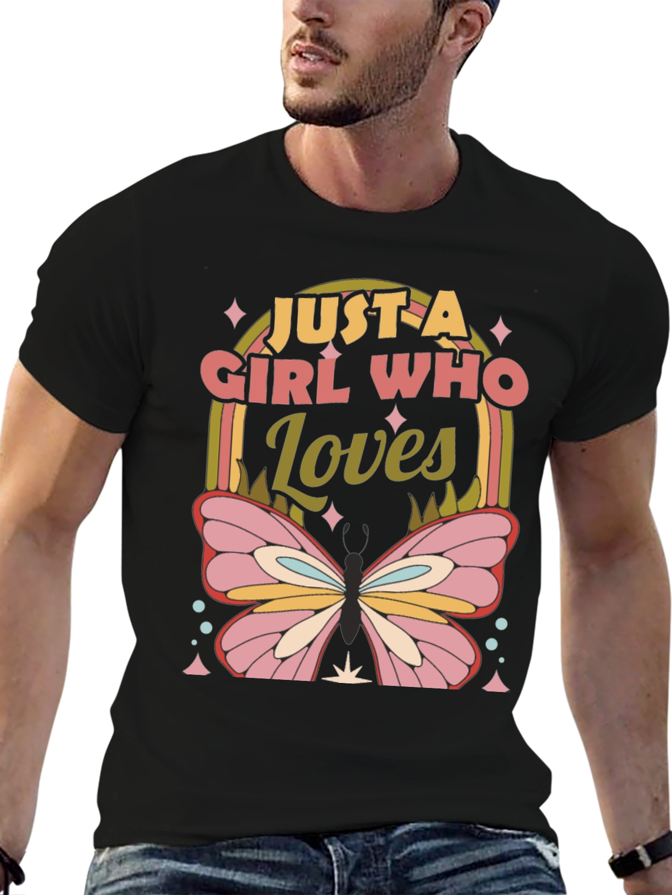Girl Who Loves Butterflies T-Shirt
